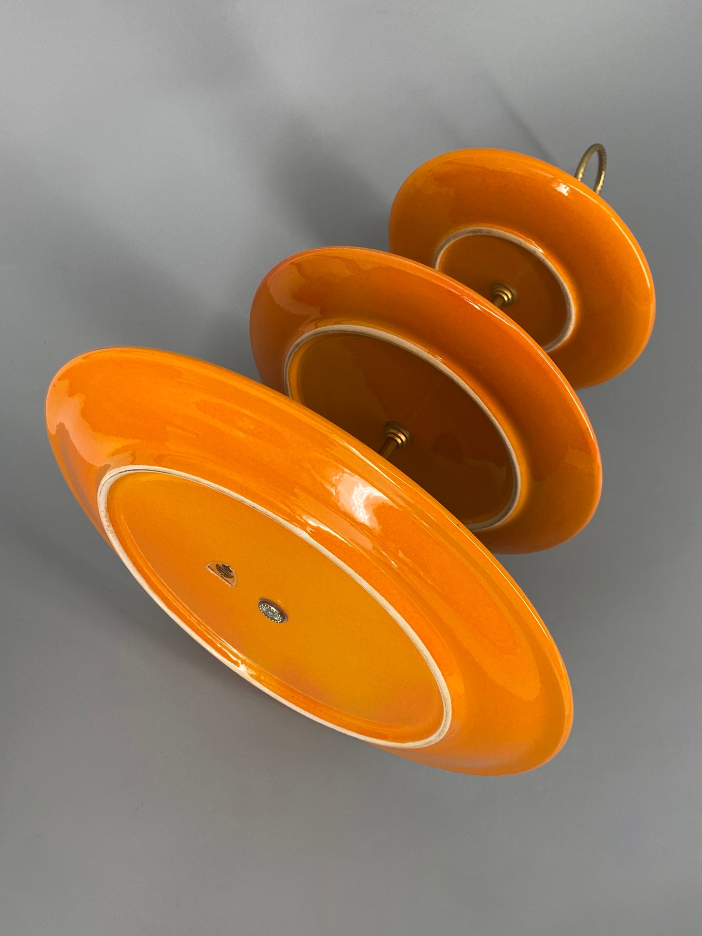 Etagere von Wächtersbach aus Keramik mit Apfelmotiv, 70er