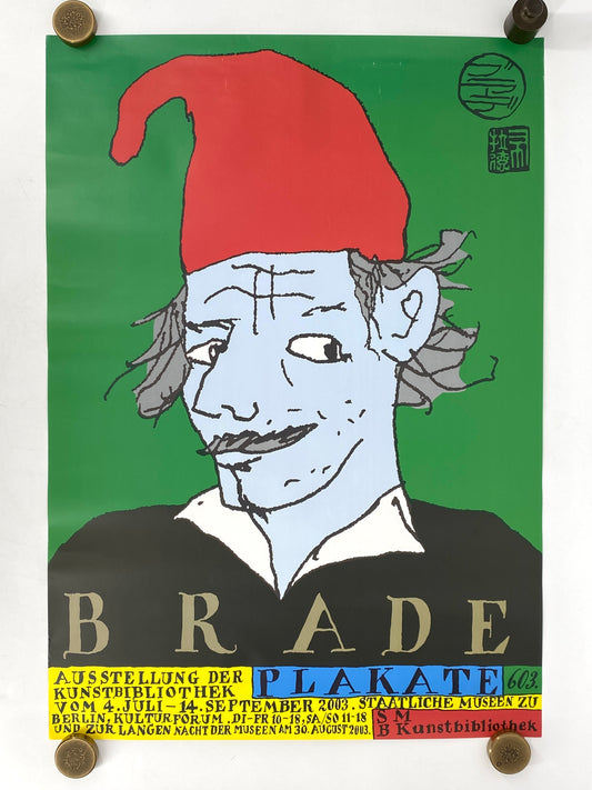 Ausstellungsplakat für SMB Kunstbibliothek zur Ausstellung „Helmut Brade. Plakate“, Berlin 2003