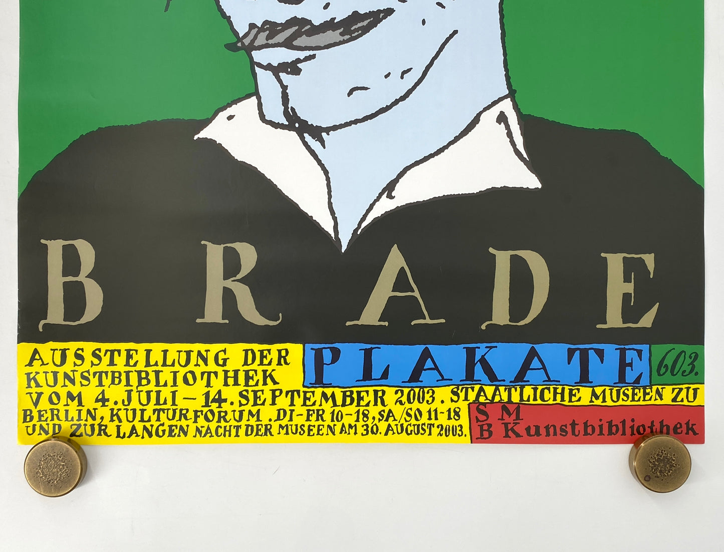 Ausstellungsplakat für SMB Kunstbibliothek zur Ausstellung „Helmut Brade. Plakate“, Berlin 2003