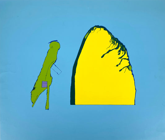 Farbsiebdruck "Il ritorno di ricciolo" von Hajo Bötel, Edition der Griffelkunst-Vereinigung, Hamburg 1971
