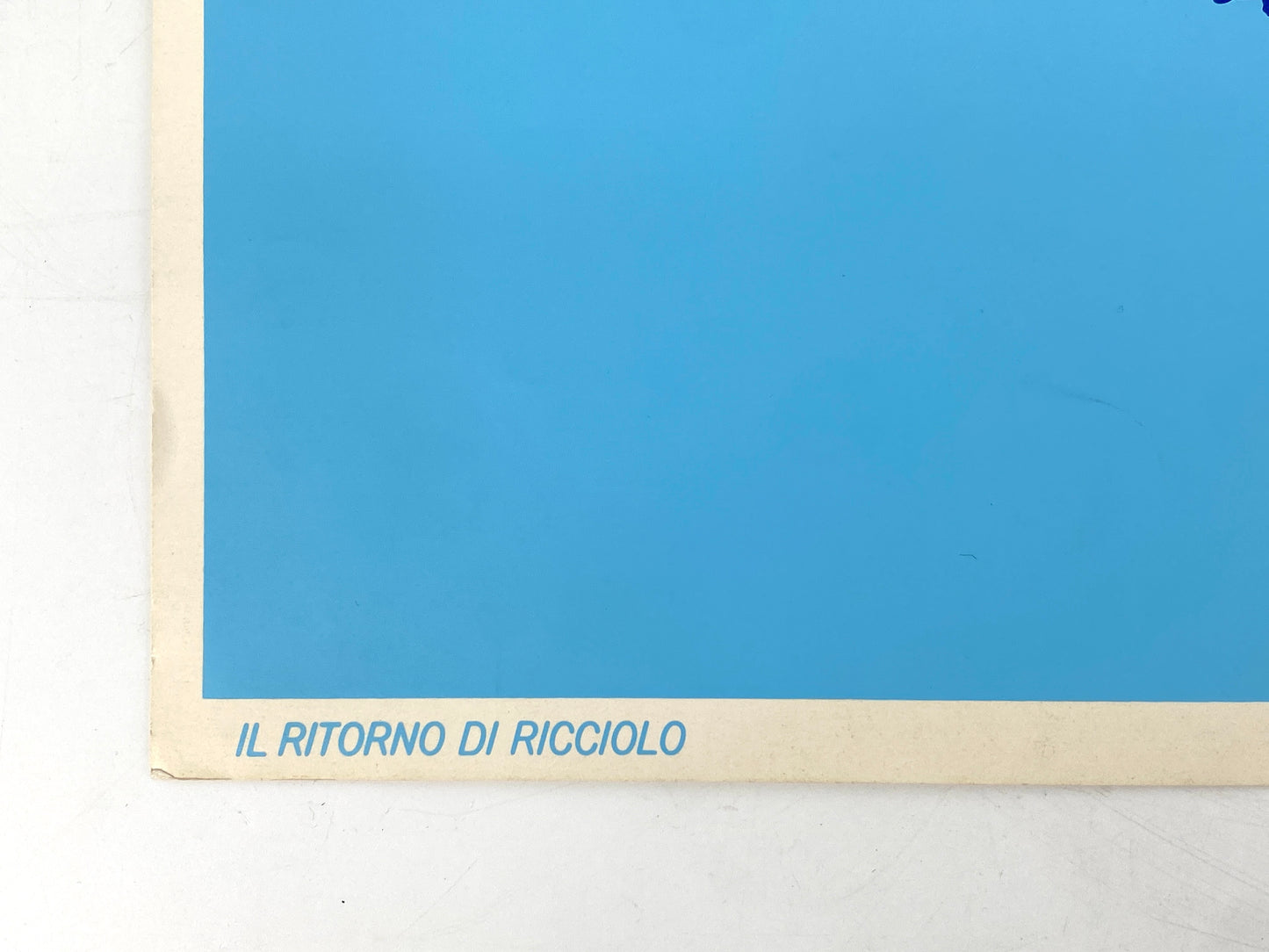 Farbsiebdruck "Il ritorno di ricciolo" von Hajo Bötel, Edition der Griffelkunst-Vereinigung, Hamburg 1971