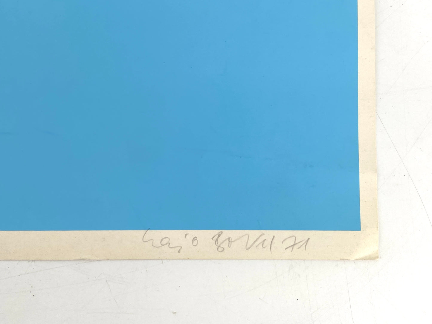 Farbsiebdruck "Il ritorno di ricciolo" von Hajo Bötel, Edition der Griffelkunst-Vereinigung, Hamburg 1971