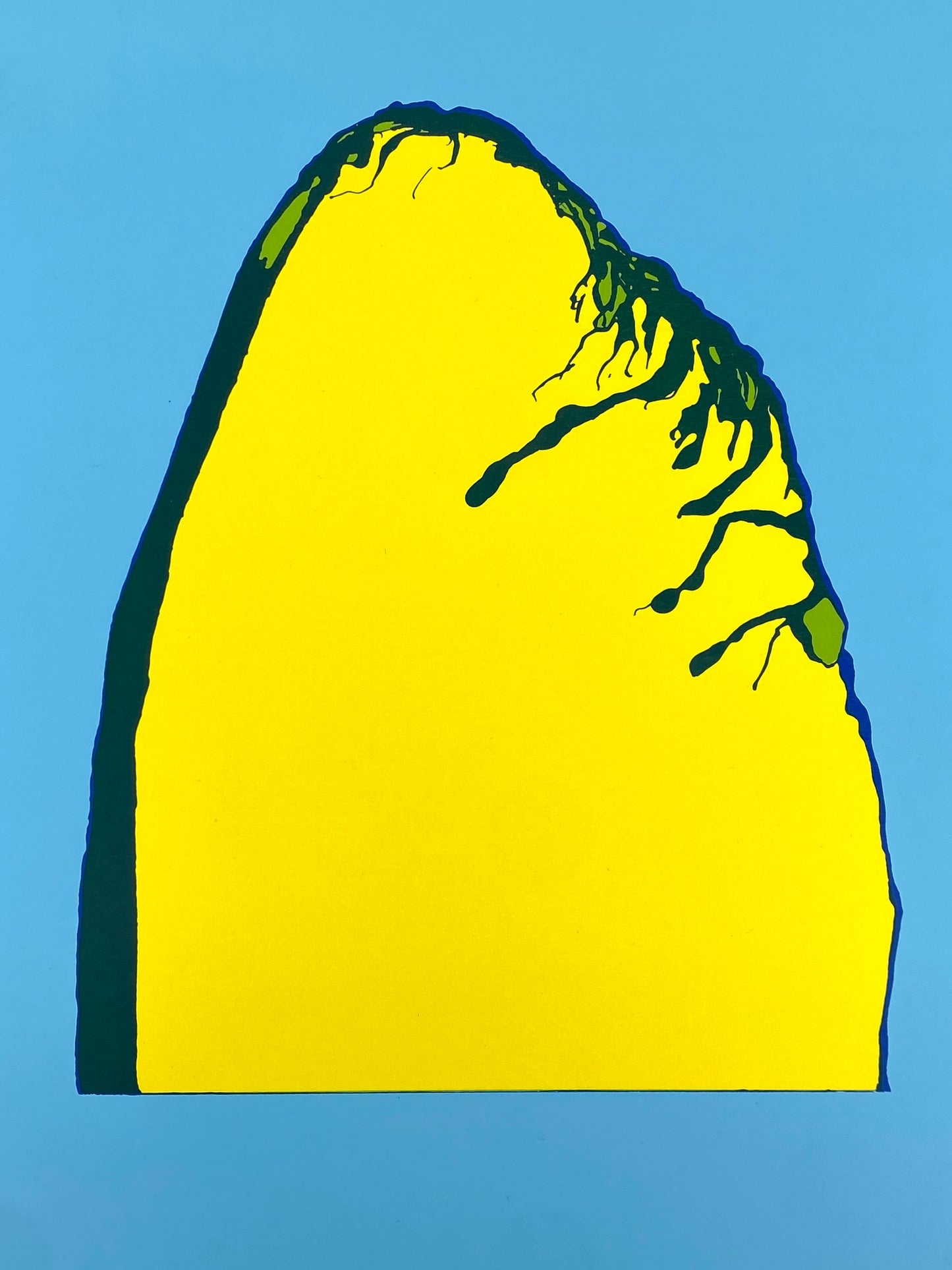 Farbsiebdruck "Il ritorno di ricciolo" von Hajo Bötel, Edition der Griffelkunst-Vereinigung, Hamburg 1971