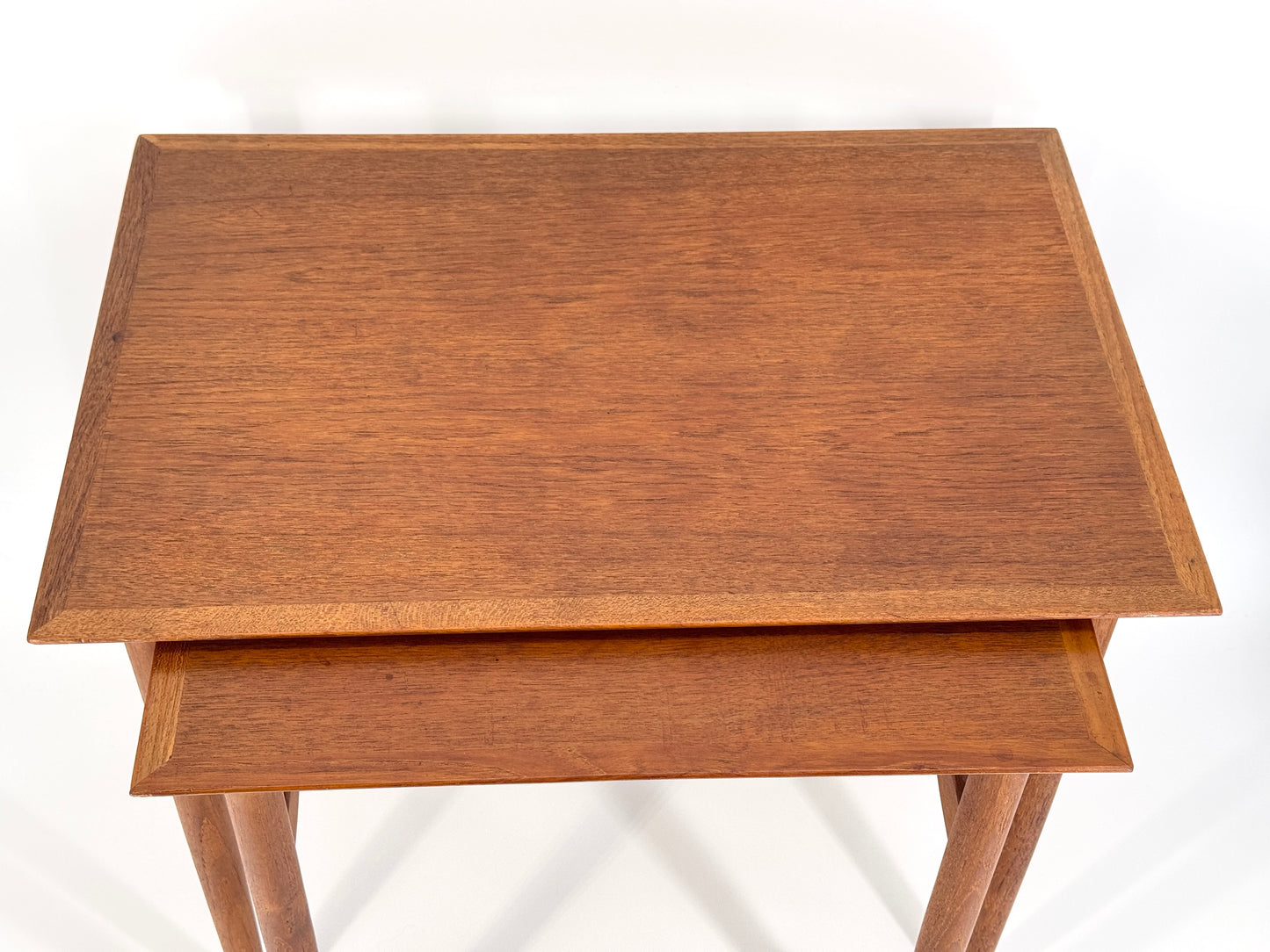 Mid Century Design Satztische aus Teakholz, Dänemark 1950er