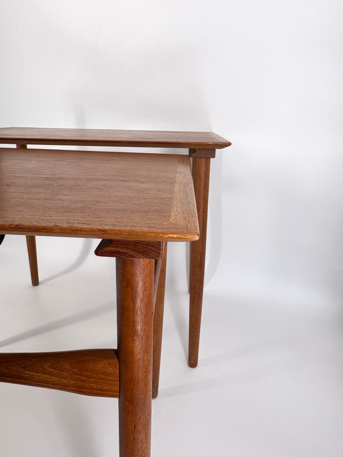 Mid Century Design Satztische aus Teakholz, Dänemark 1950er