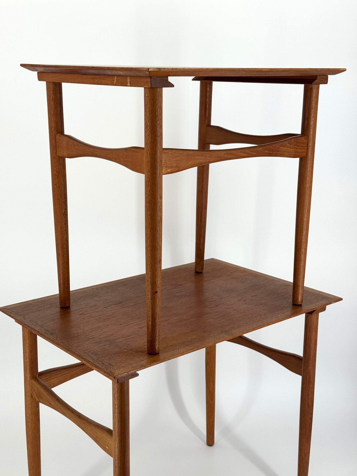 Mid Century Design Satztische aus Teakholz, Dänemark 1950er