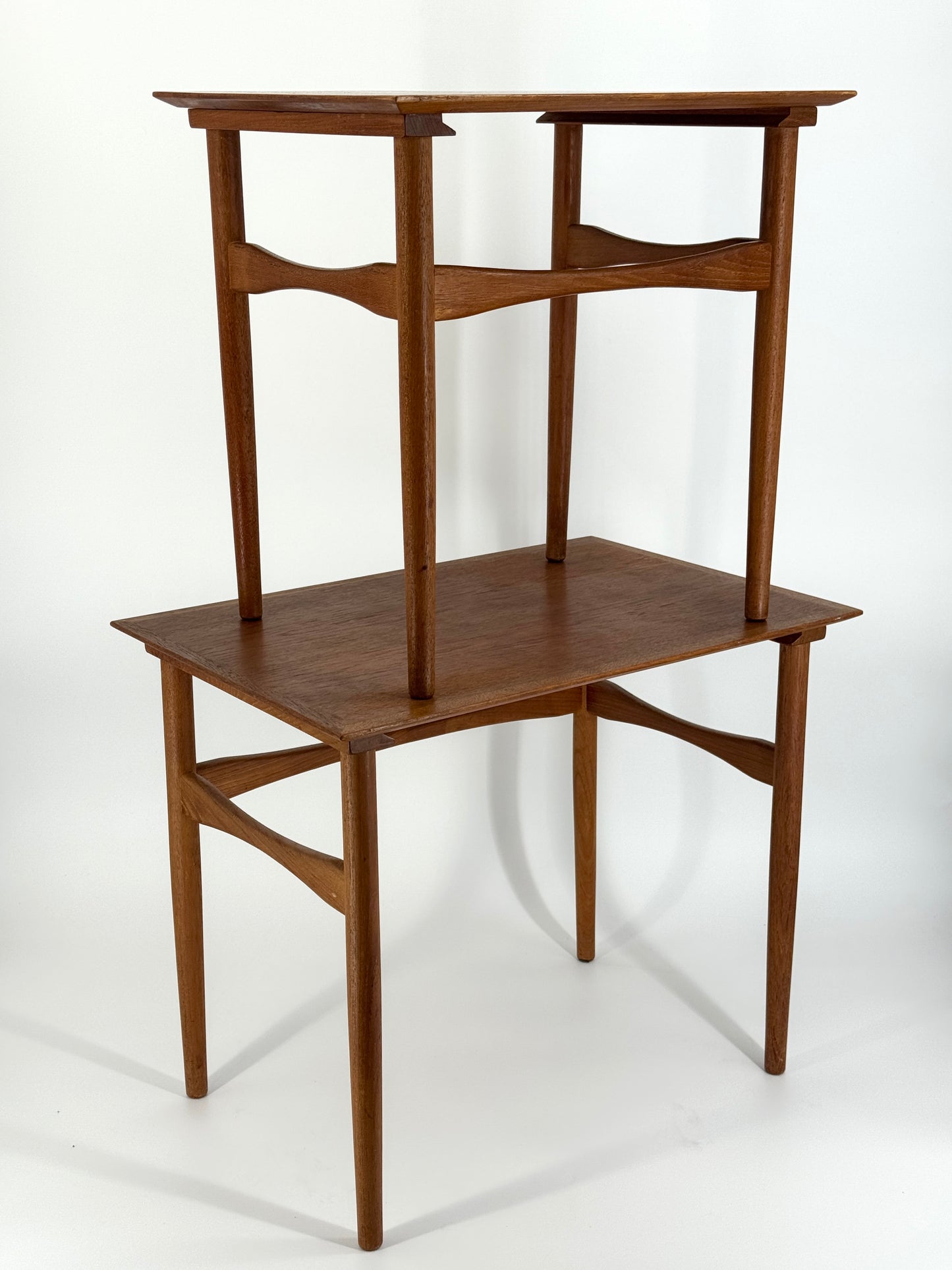 Mid Century Design Satztische aus Teakholz, Dänemark 1950er