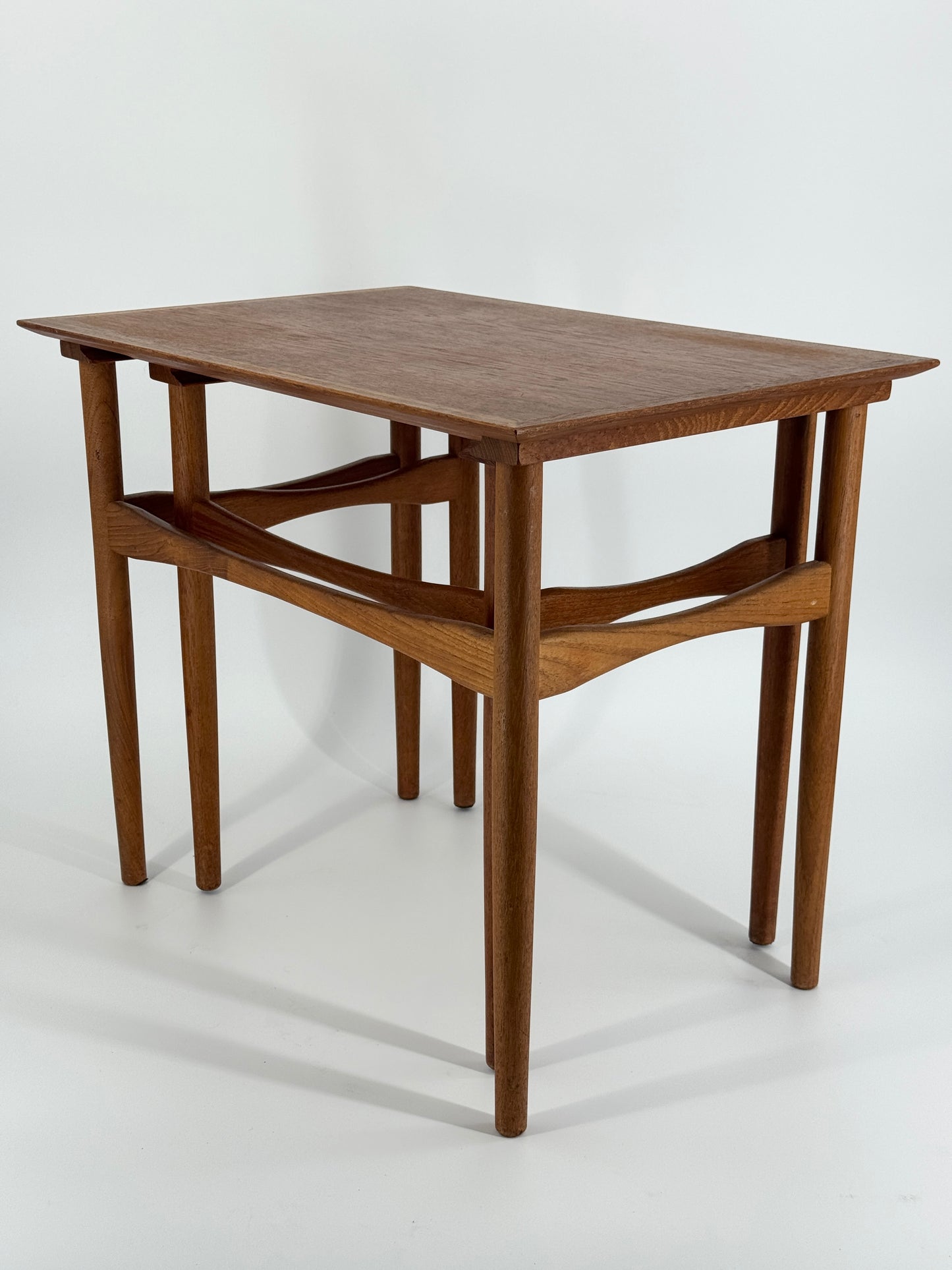 Mid Century Design Satztische aus Teakholz, Dänemark 1950er