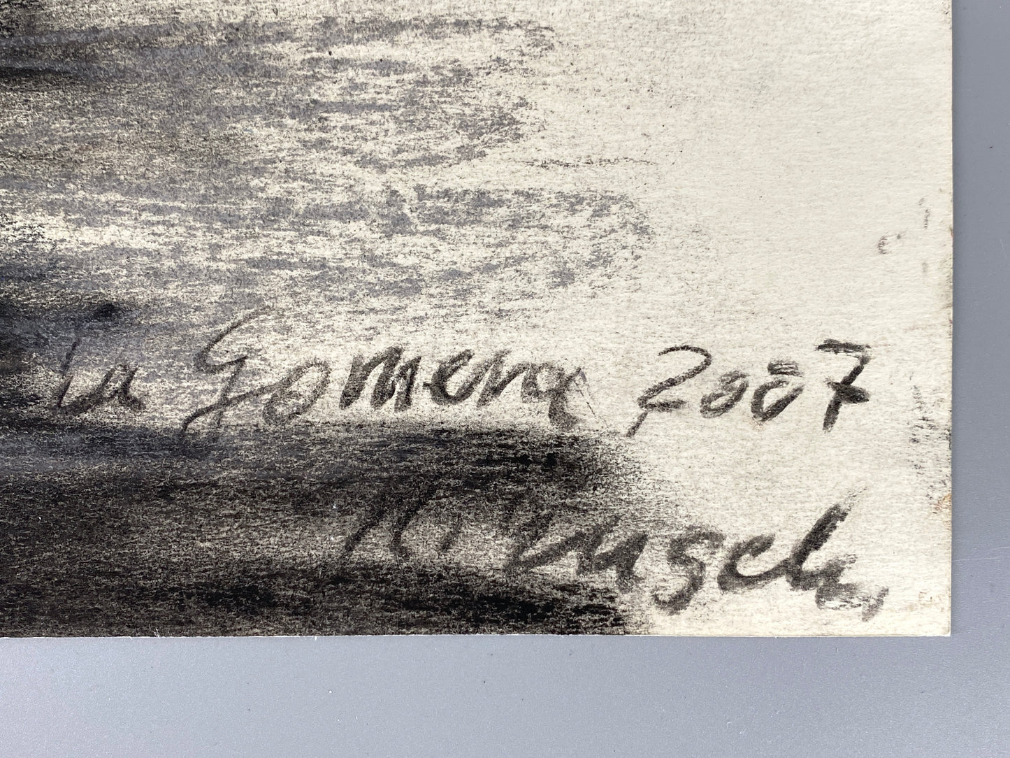 Handsigniertes und großes Pastellgemälde "La Gomera" von Helga Engeln (1943–2024), 2007