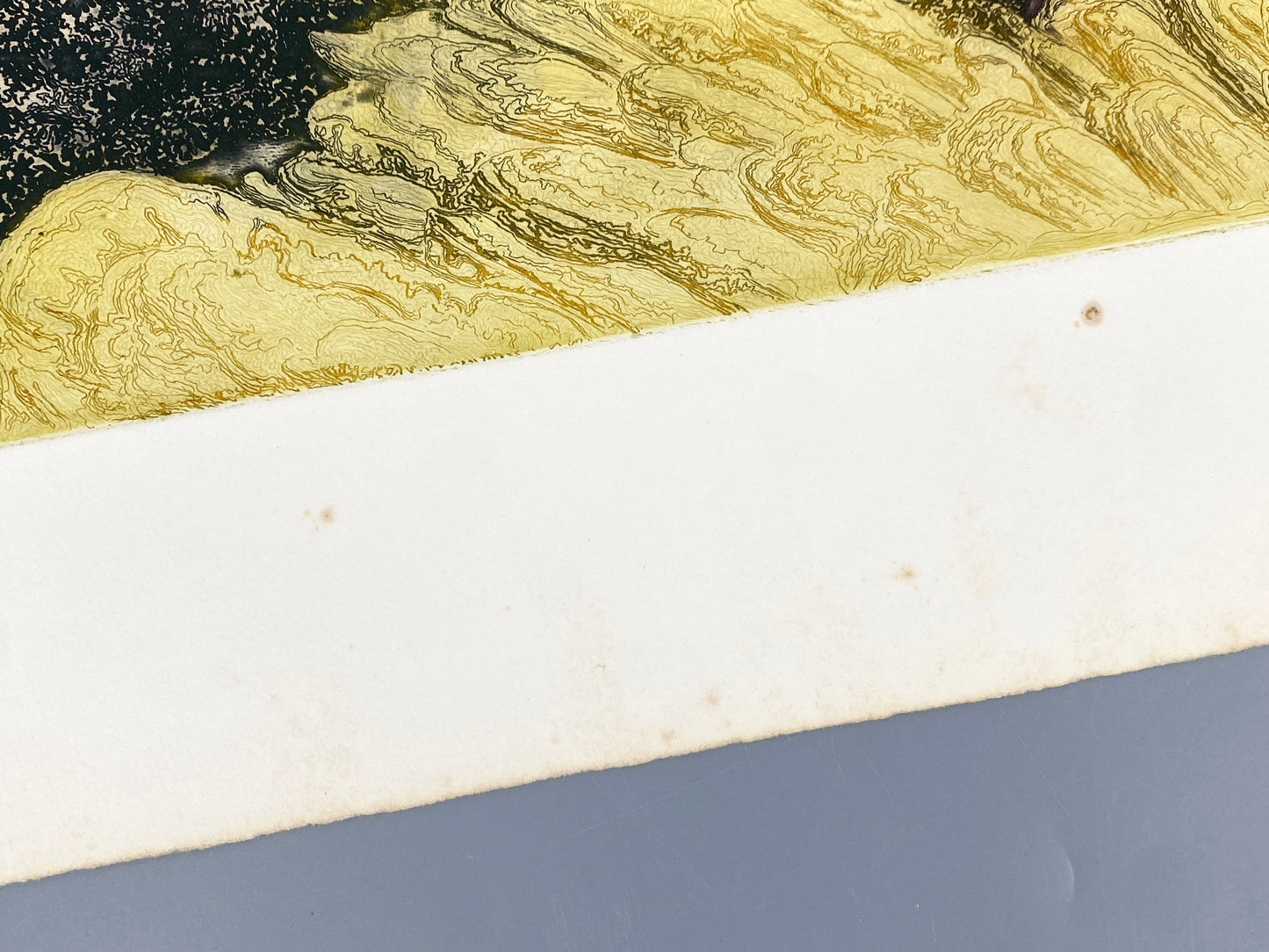 Farbradierung einer Meereslandschaft von Herbert Grunwaldt (1929–2014), Edition der Griffelkunst-Vereinigung, Hamburg 1972
