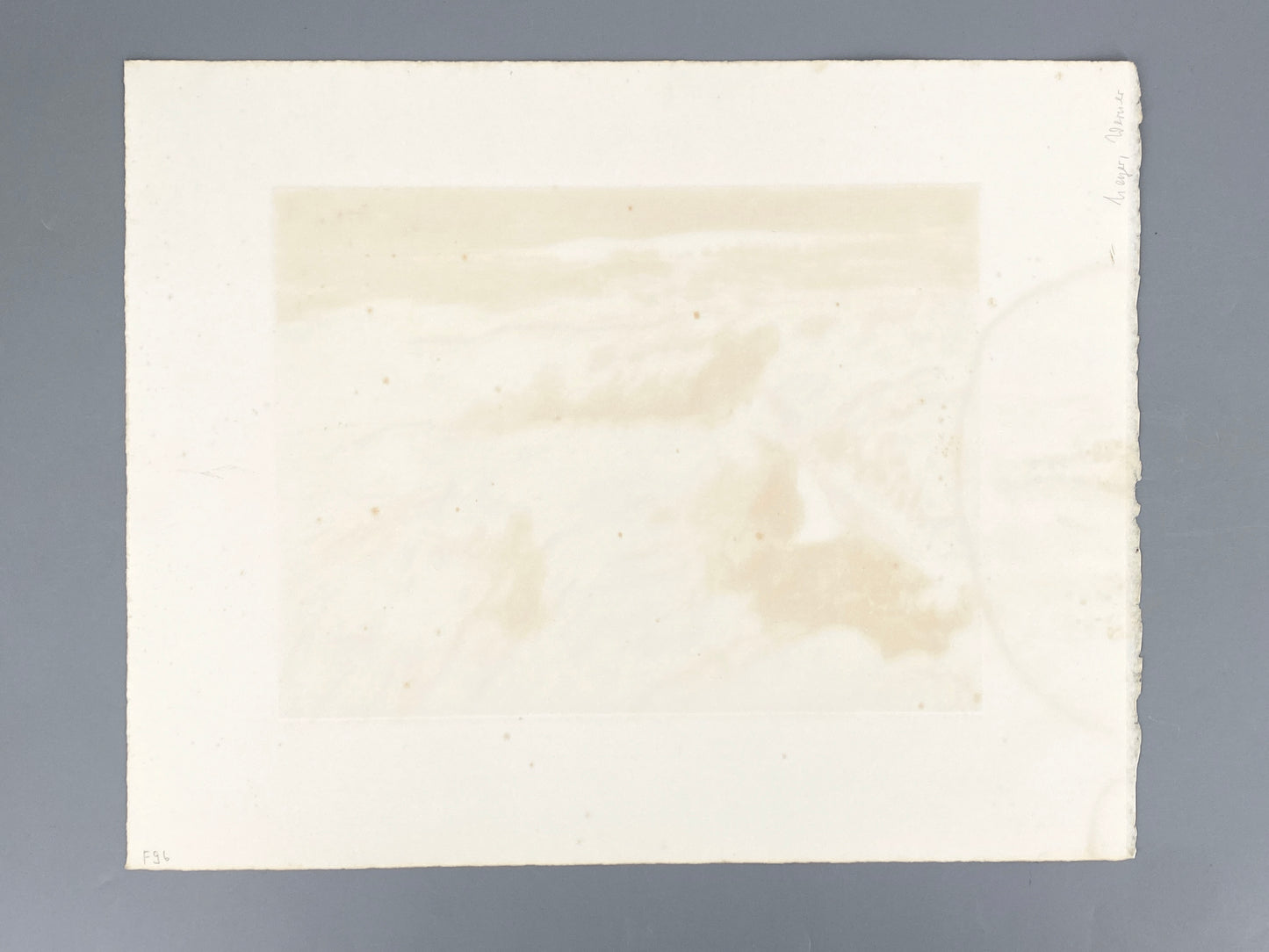 Farbradierung einer Meereslandschaft von Herbert Grunwaldt (1929–2014), Edition der Griffelkunst-Vereinigung, Hamburg 1972
