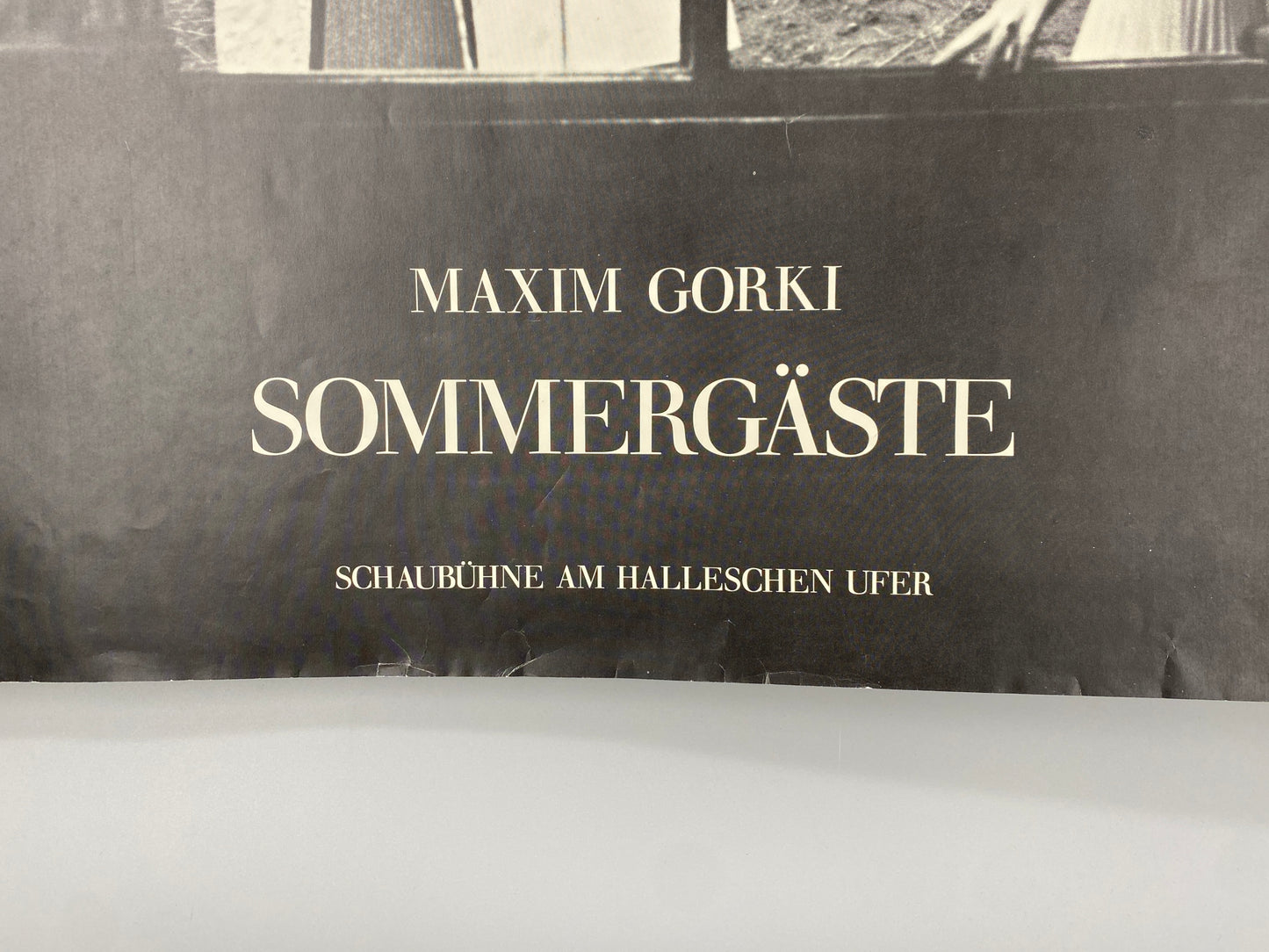 Theaterplakat Schaubühne Berlin. Sommergäste, Maxim Gorki. Von Peter Stein/Botho Strauß