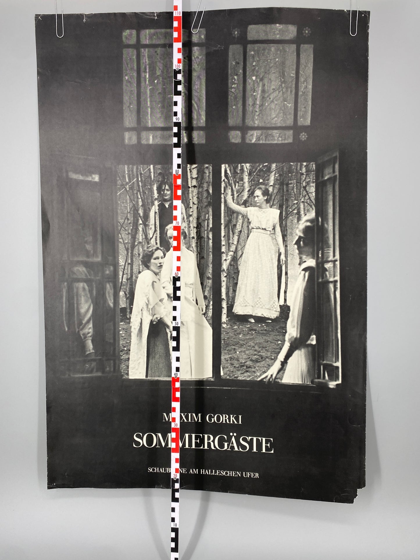 Theaterplakat Schaubühne Berlin. Sommergäste, Maxim Gorki. Von Peter Stein/Botho Strauß