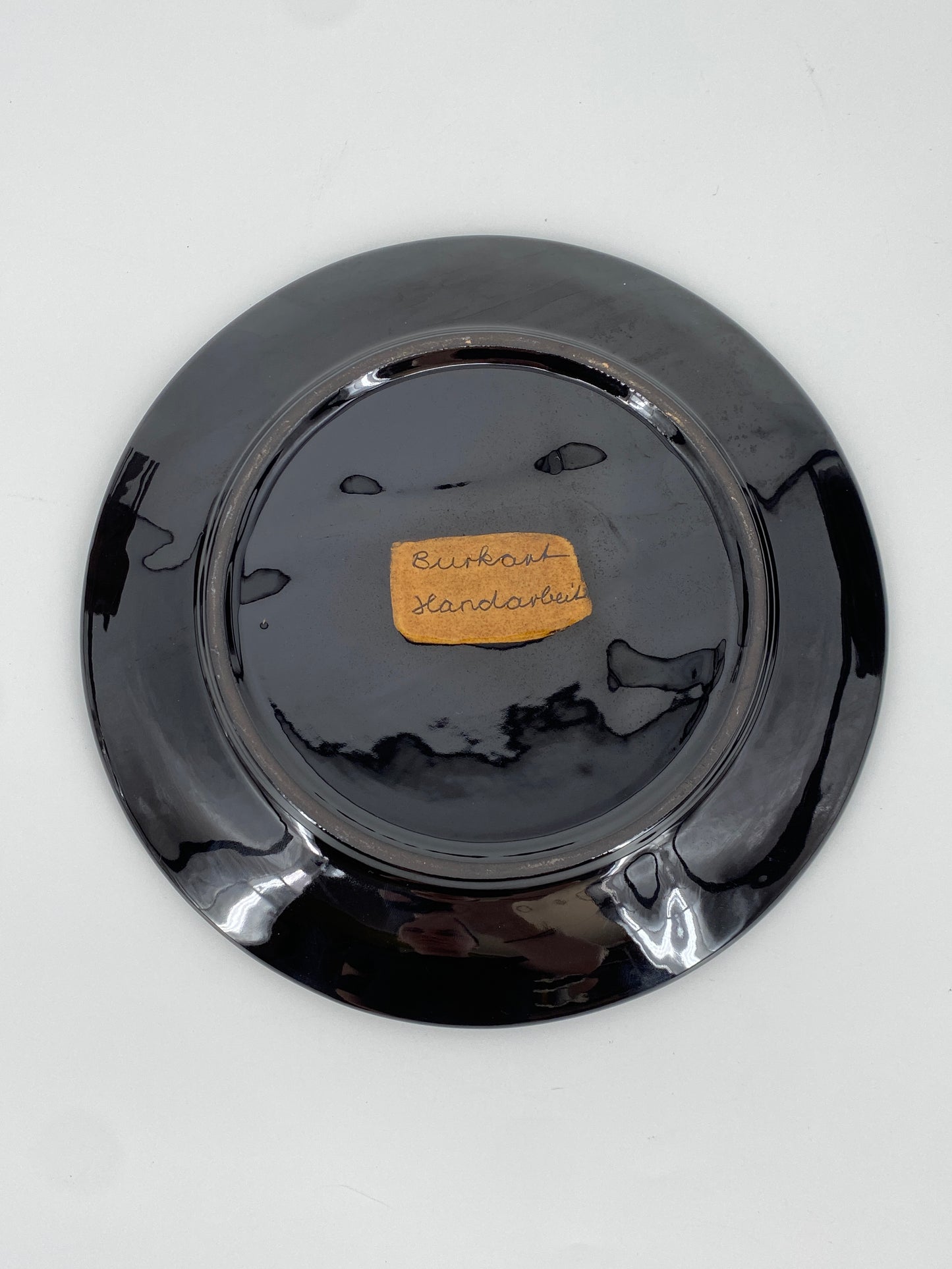 6x Keramik Fondueteller von Adolf Burkart, Schweiz 70er