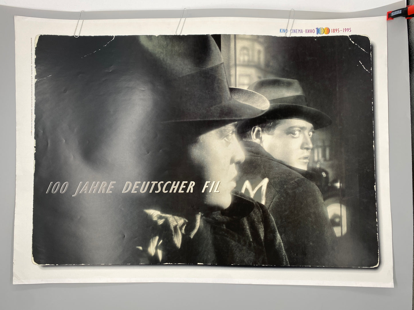 Plakat M-Eine Stadt sucht Ihren Mörder. Kinemathek Berlin, 100 Jahre deutscher Film