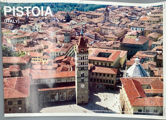 Pistoia, Italien. Cattedrale di San Zeno, Vintage Panorama-Poster