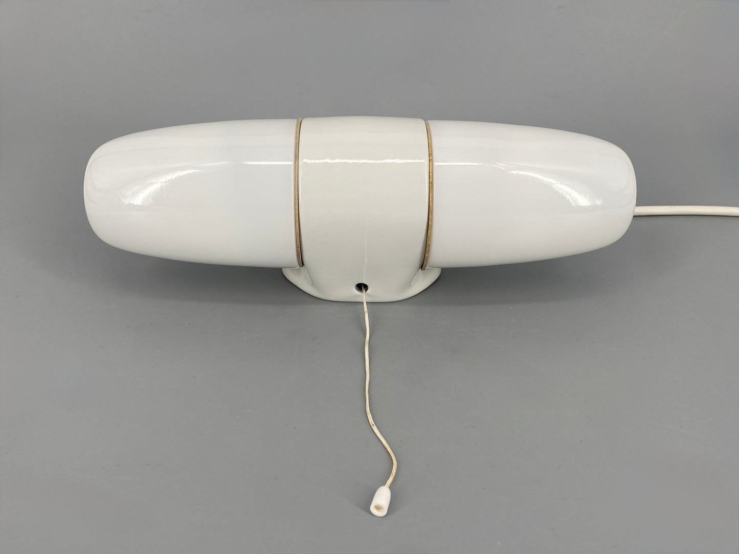 Zeitlose Wandlampe / Spiegellampe "6078Z" von Wilhelm Wagenfeld für Lindner mit Zugschalter, 50er