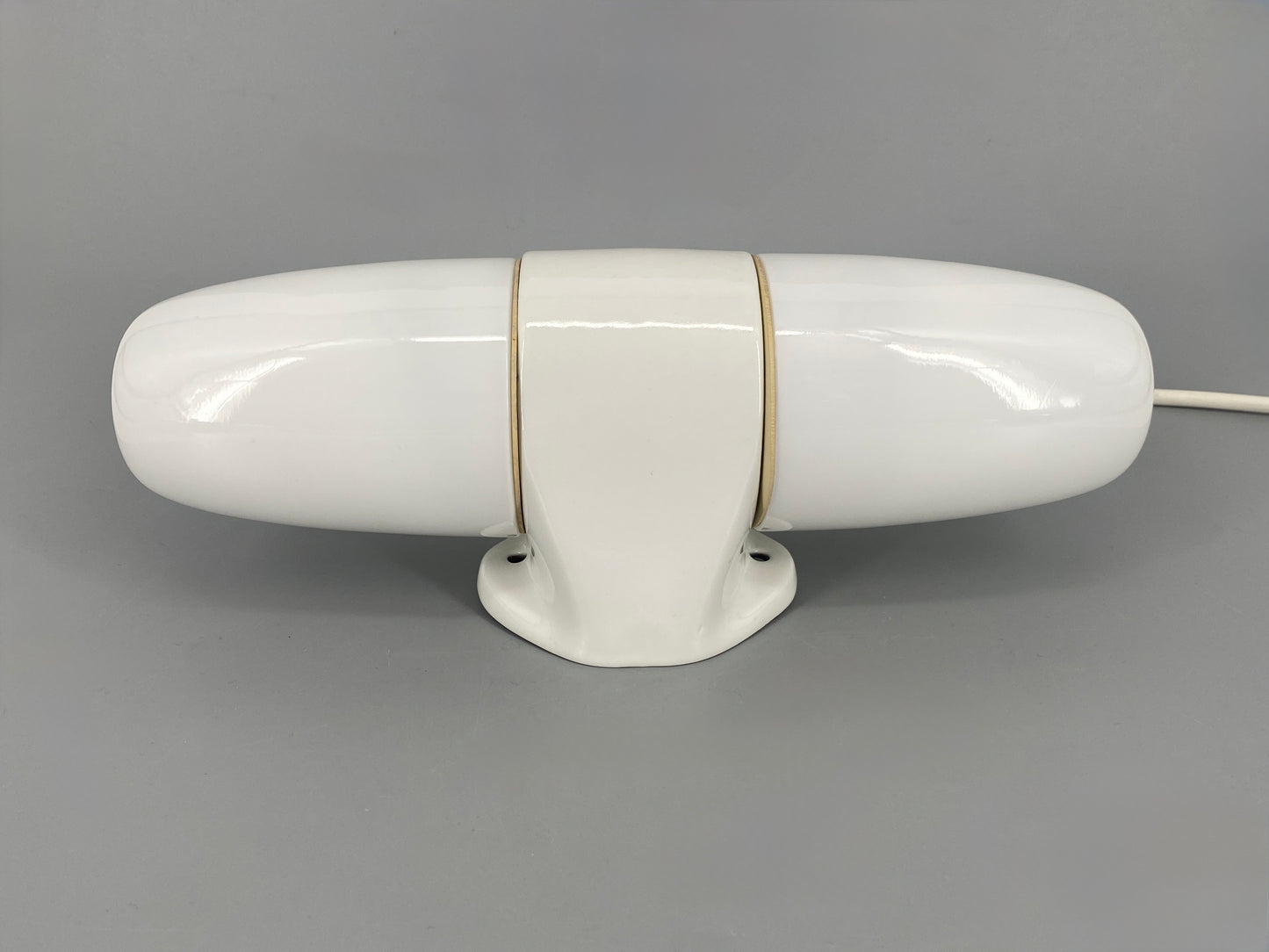 Zeitlose Wandlampe / Spiegellampe "6078Z" von Wilhelm Wagenfeld für Lindner mit Zugschalter, 50er