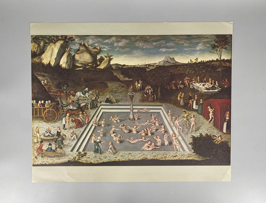 Lucas Cranach DÄ, Der Jungbrunnen. Kunstdruck des Klett Verlages