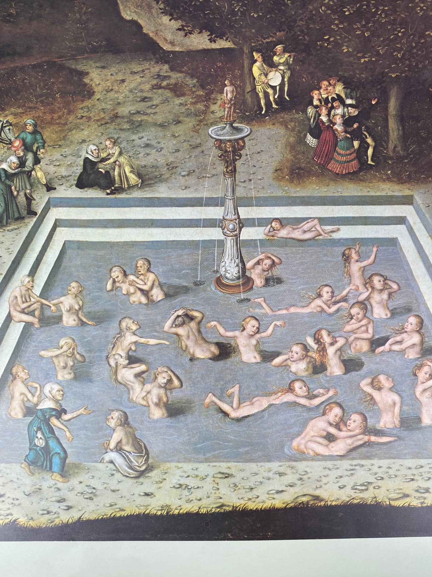 Lucas Cranach DÄ, Der Jungbrunnen. Kunstdruck des Klett Verlages