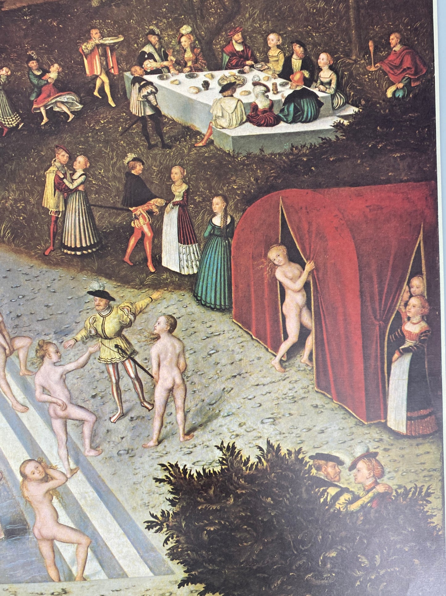 Lucas Cranach DÄ, Der Jungbrunnen. Kunstdruck des Klett Verlages