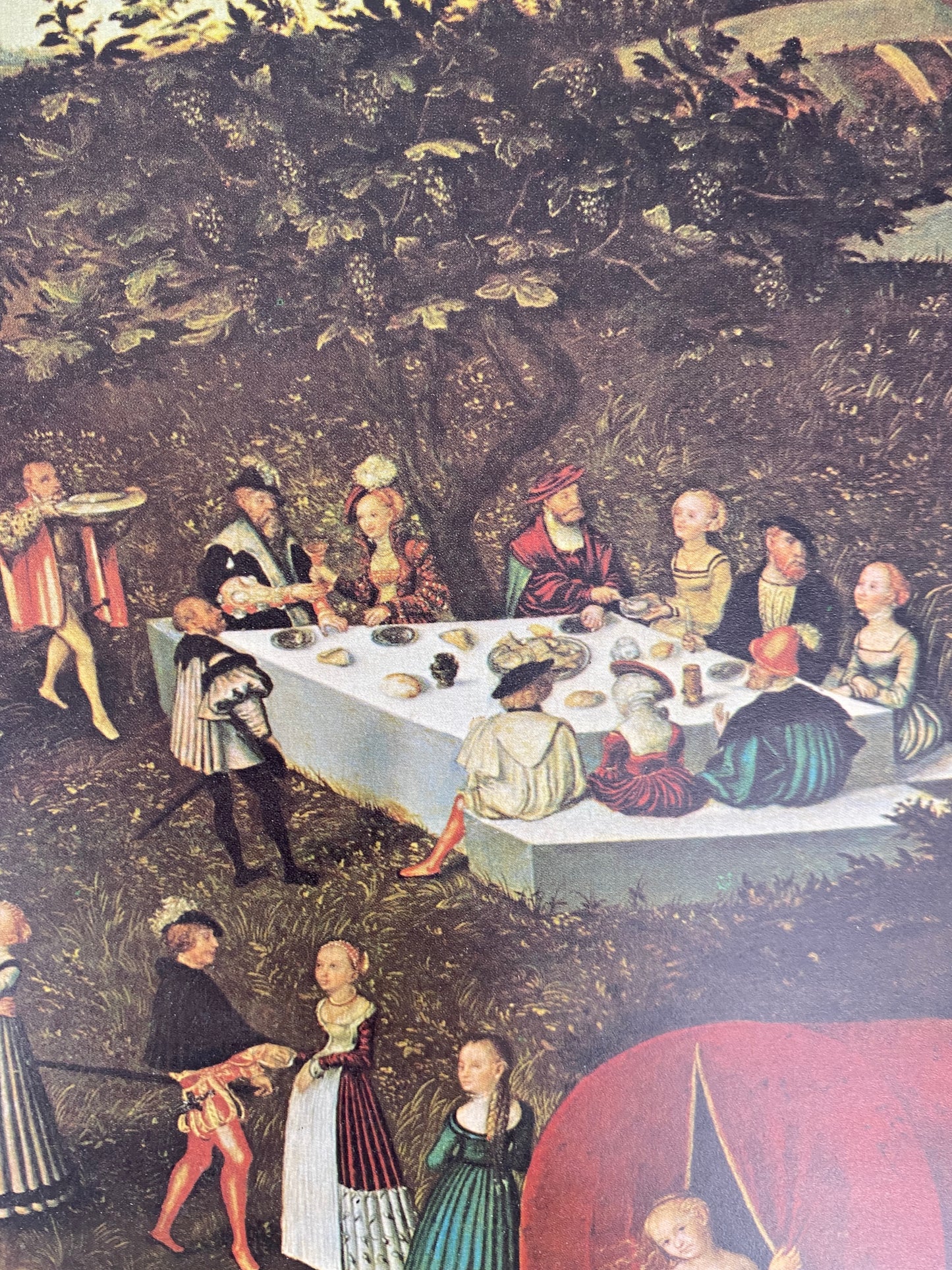 Lucas Cranach DÄ, Der Jungbrunnen. Kunstdruck des Klett Verlages