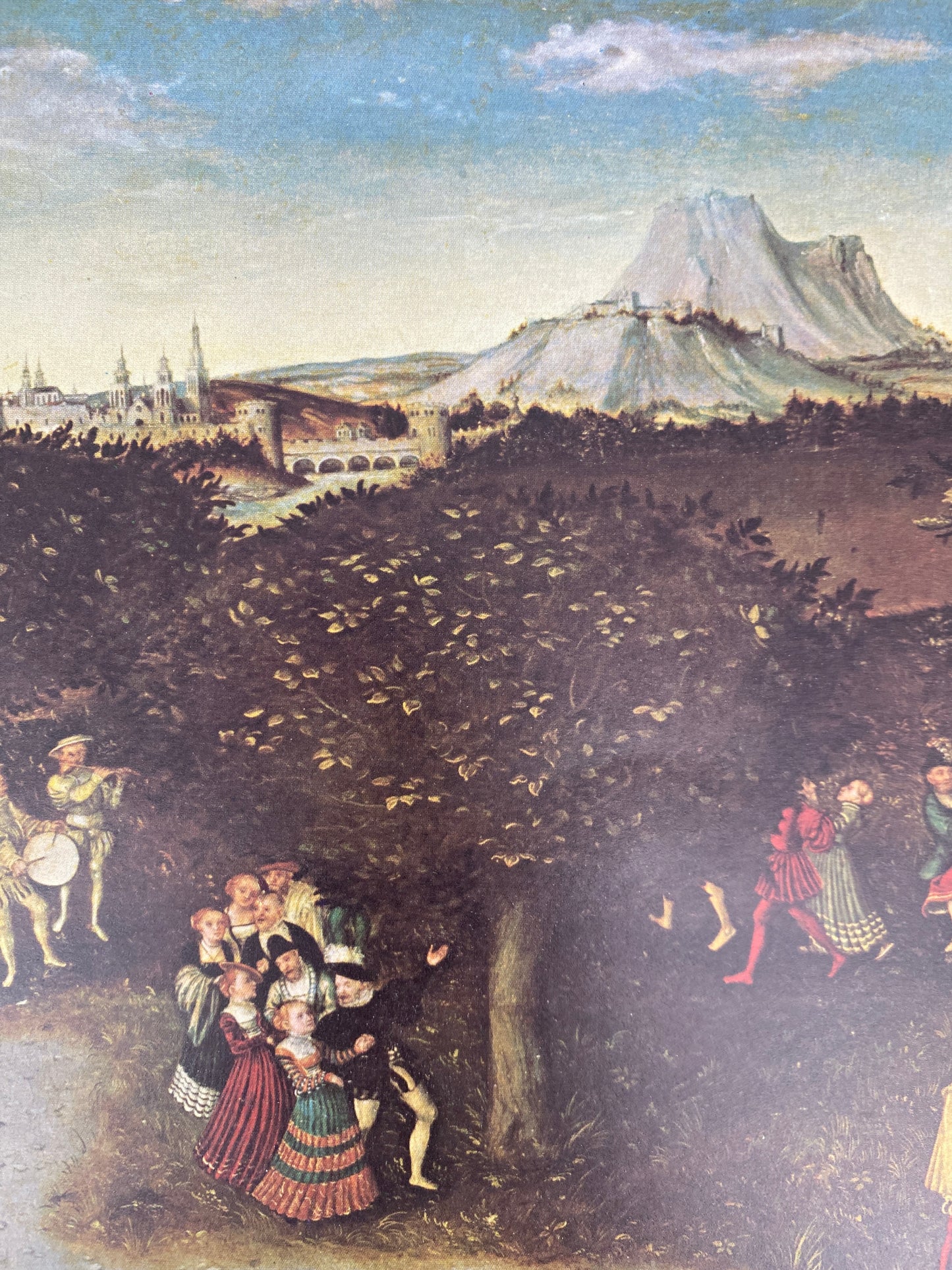 Lucas Cranach DÄ, Der Jungbrunnen. Kunstdruck des Klett Verlages