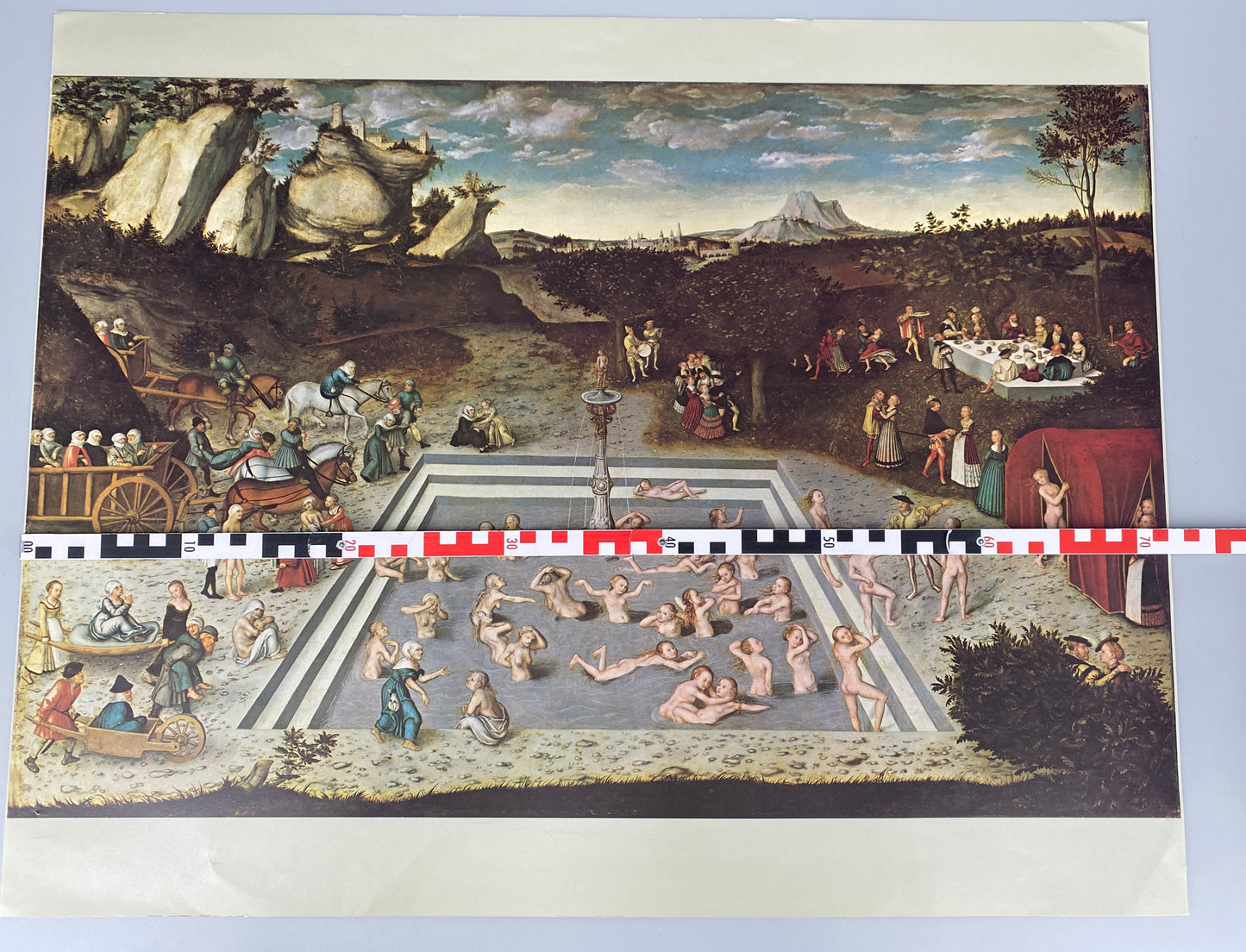 Lucas Cranach DÄ, Der Jungbrunnen. Kunstdruck des Klett Verlages
