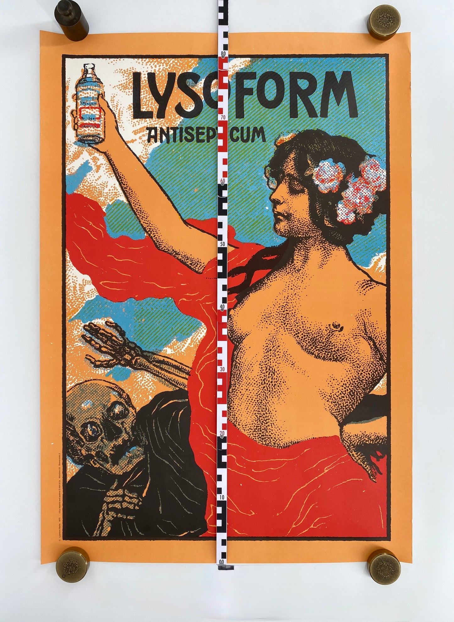 Nachdruck eines historischen Werbeplakats "Lysoform", um 1895/1970
