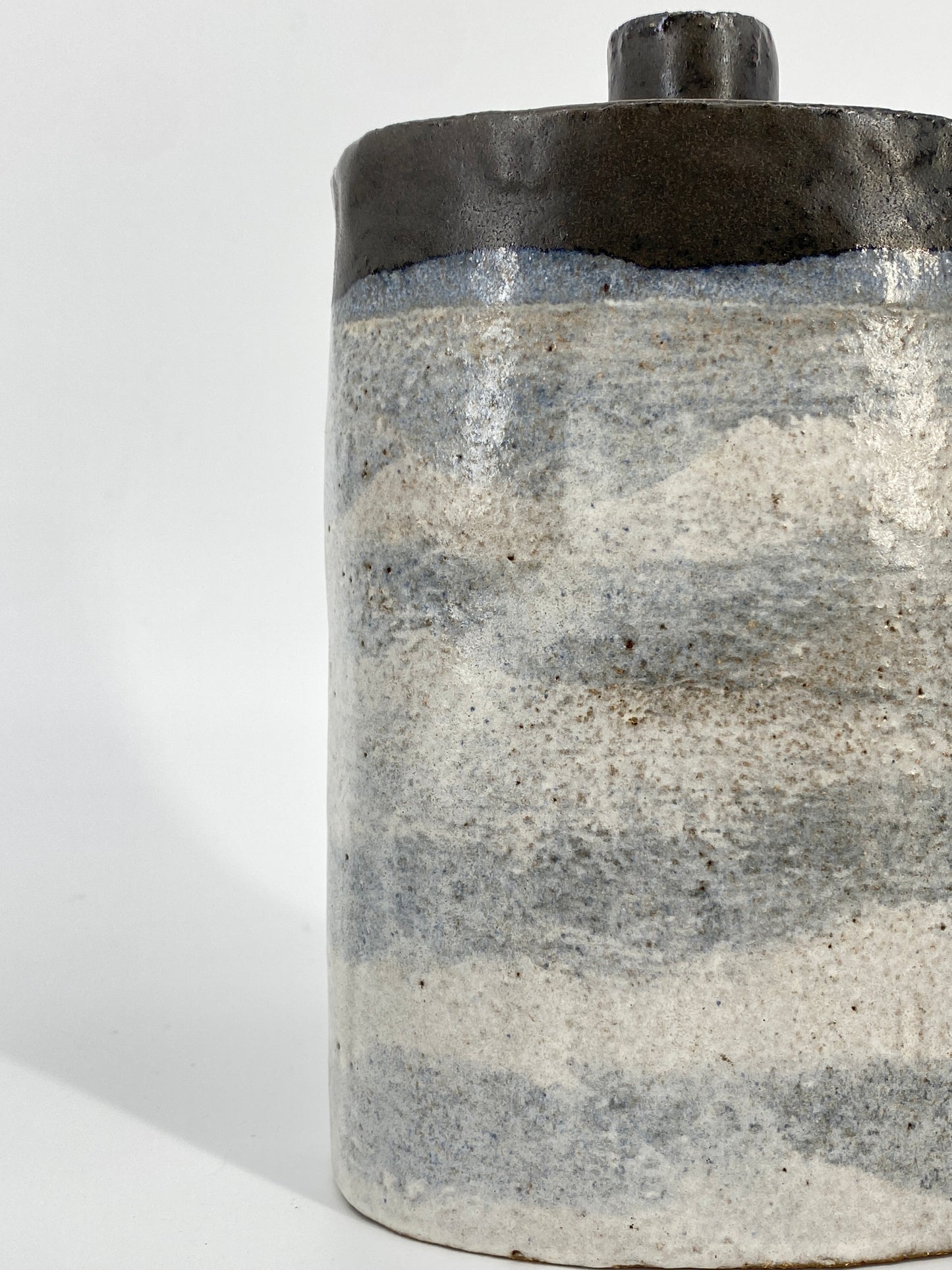 Keramikvase von Gisbert & Barbara Haberland mit Ritzmarke H., Mid Century