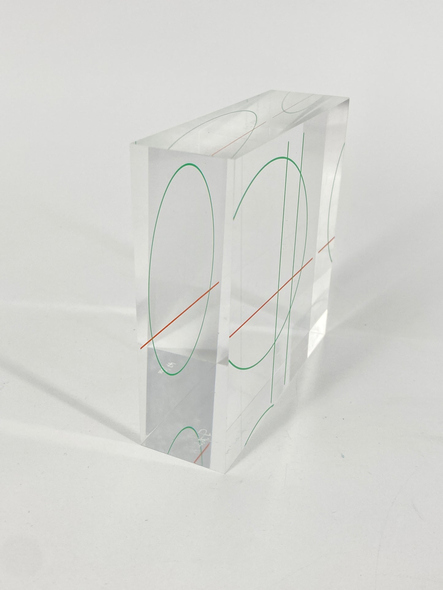 Op Art Plexiglas Kunst Objekt von Friedrich Geiler, 1979