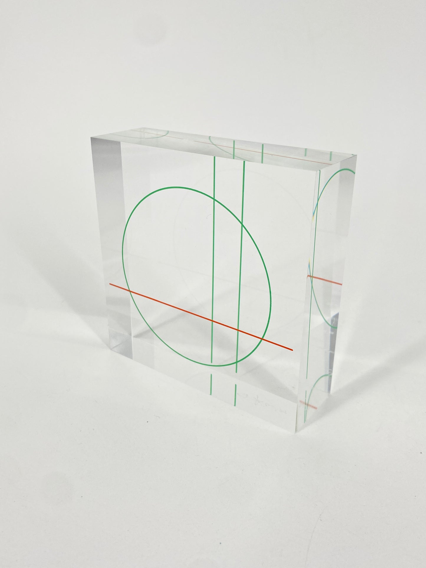 Op Art Plexiglas Kunst Objekt von Friedrich Geiler, 1979