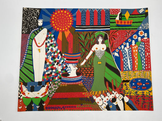 Serigrafie "Merlin & The Lady Vivian" von Dorothy Iannone