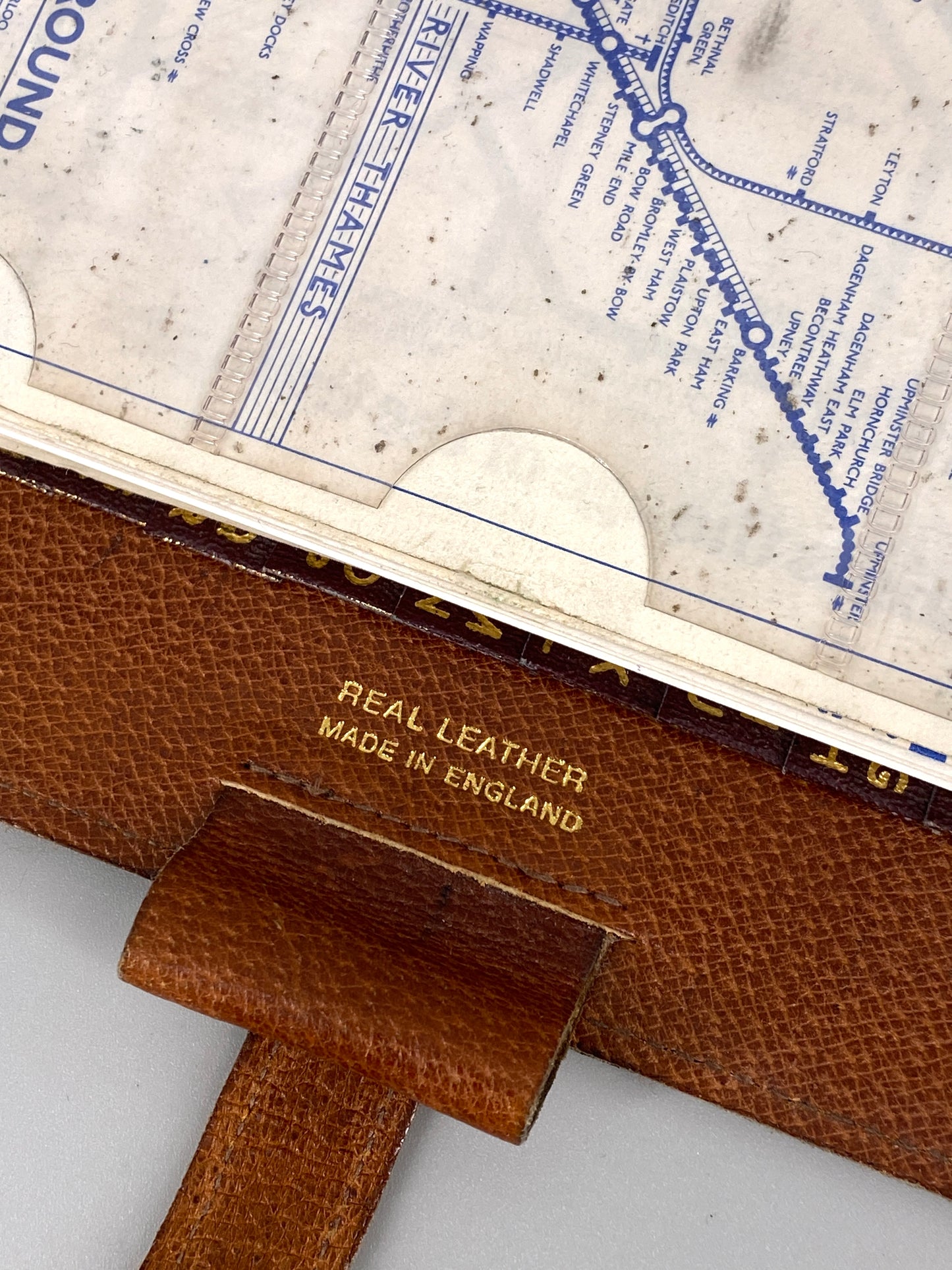 Leder-Planer von Mulberry Company mit Kalender von Filofax, Großbritannien, 1990er