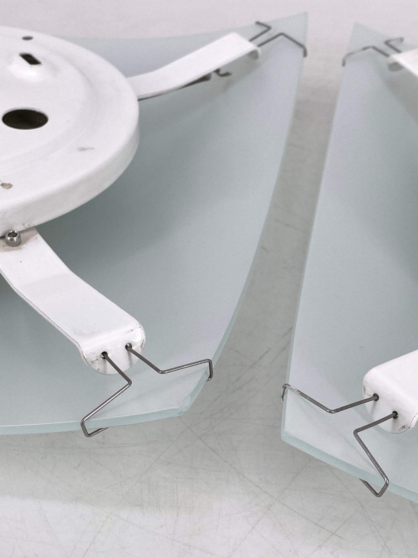 Deckenlampe aus Glas "Quadra Ice" von Proli Diffusion Studio für Vibia