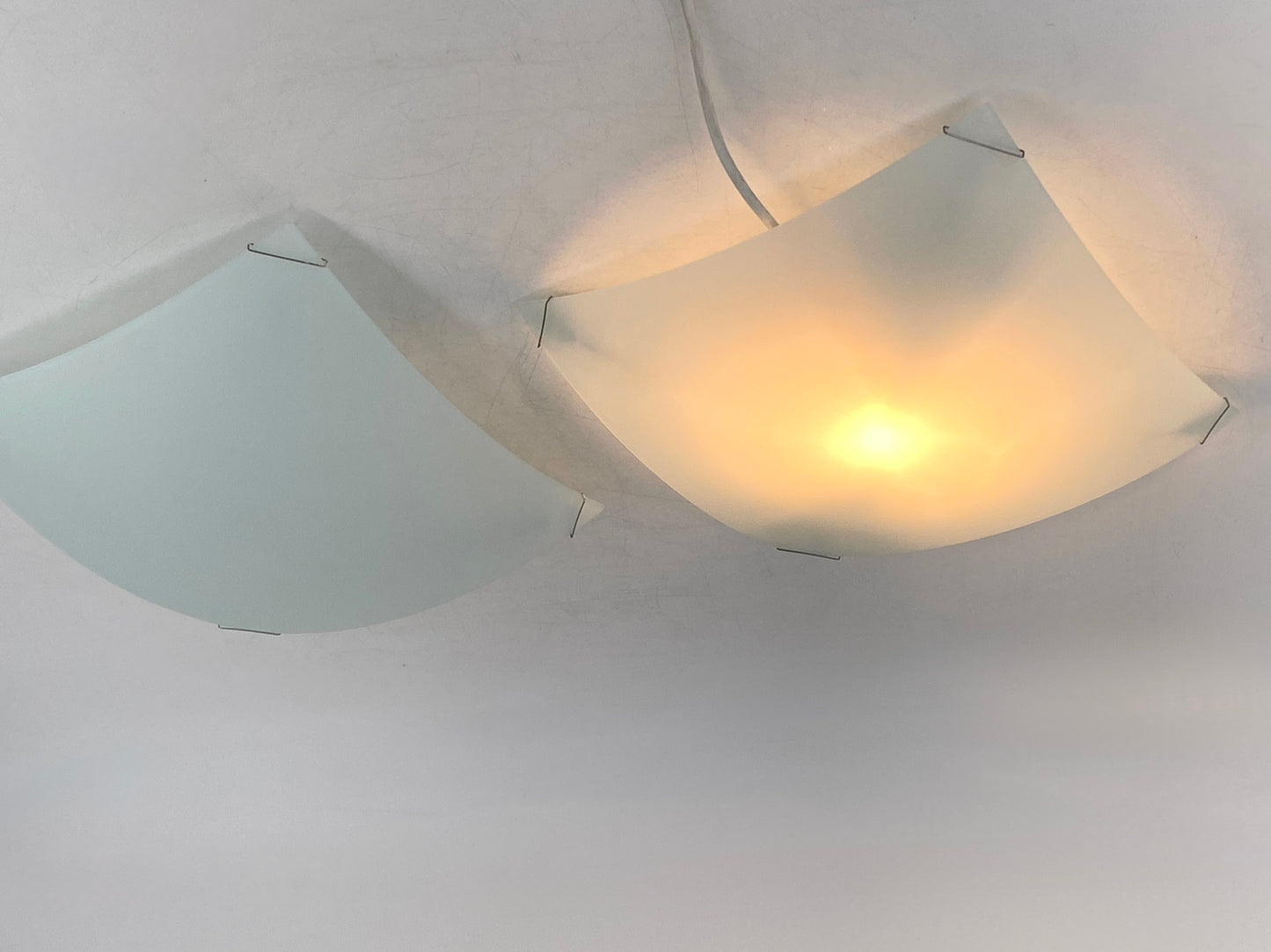 Deckenlampe aus Glas "Quadra Ice" von Proli Diffusion Studio für Vibia