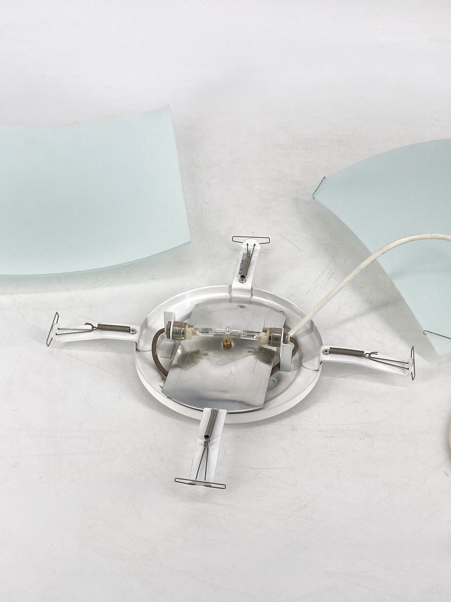 Deckenlampe aus Glas "Quadra Ice" von Proli Diffusion Studio für Vibia