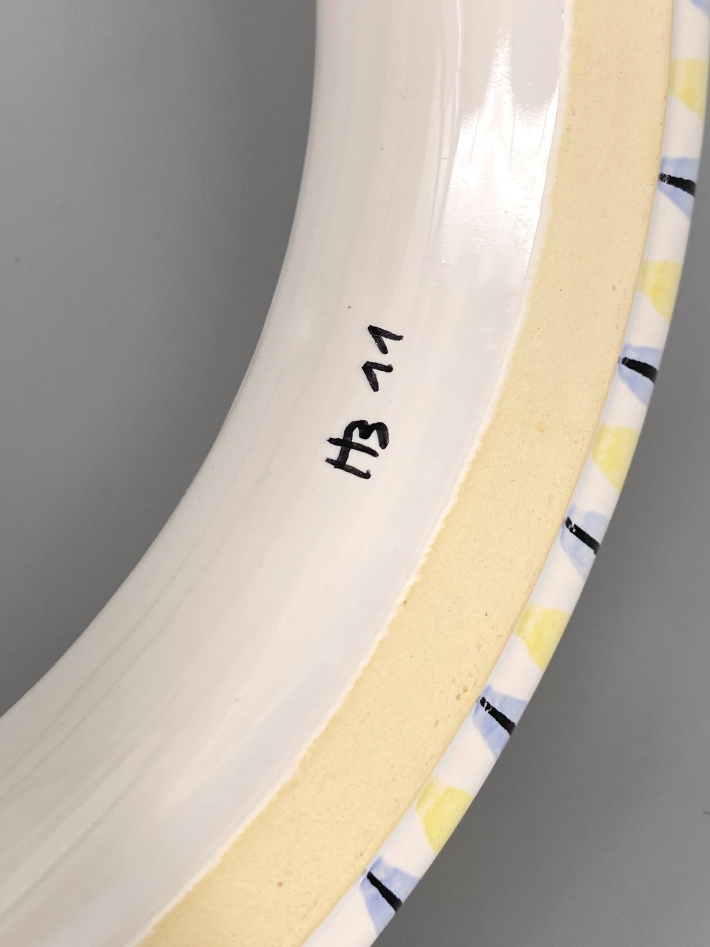 Keramik Blumenring 735B mit Dekor 138 in Ø26 von Hedwig Bollhagen, Deutschland