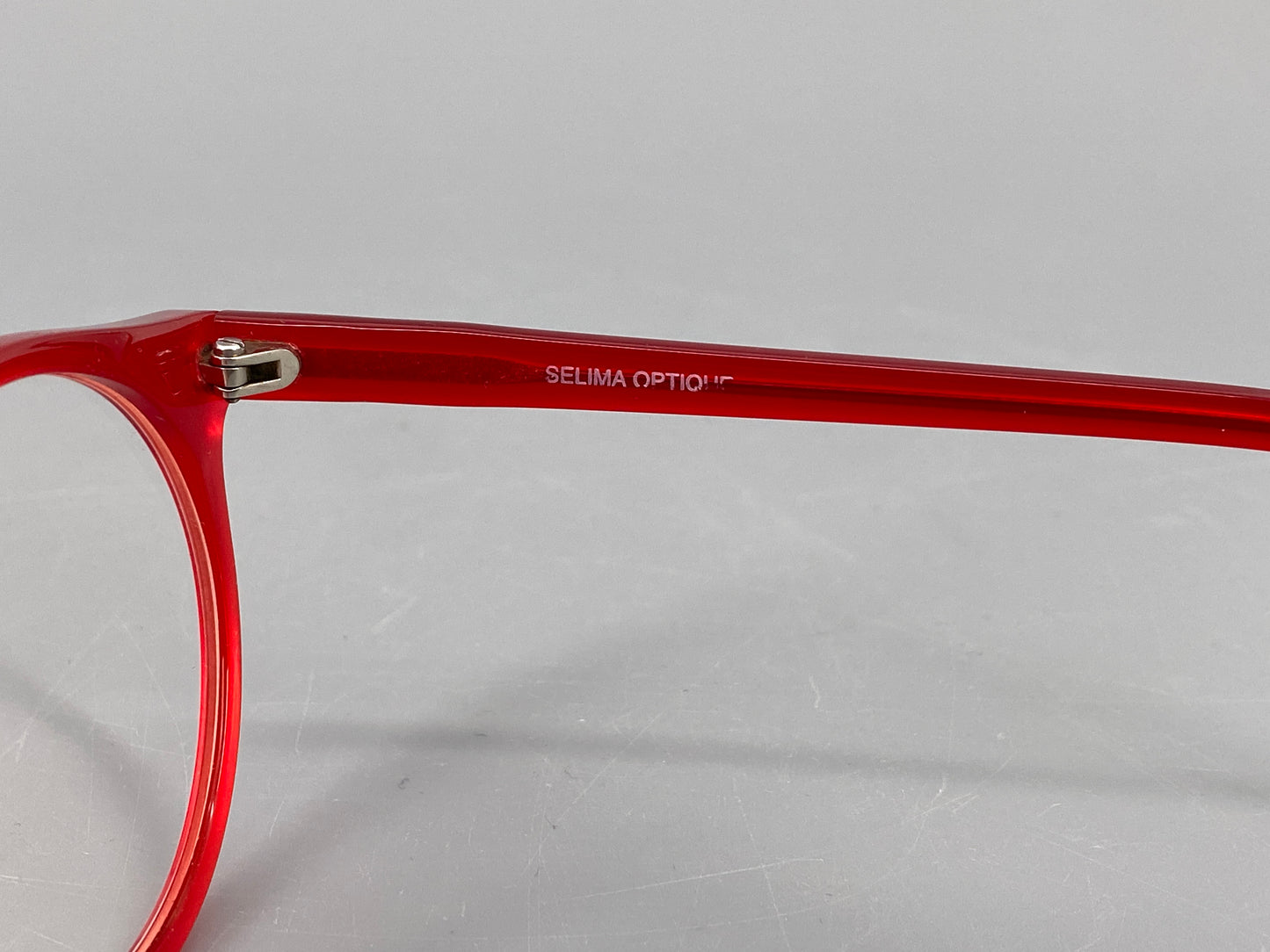 Rote Brille "Andy" von Selima Optique, Handmade aus Frankreich, 90er