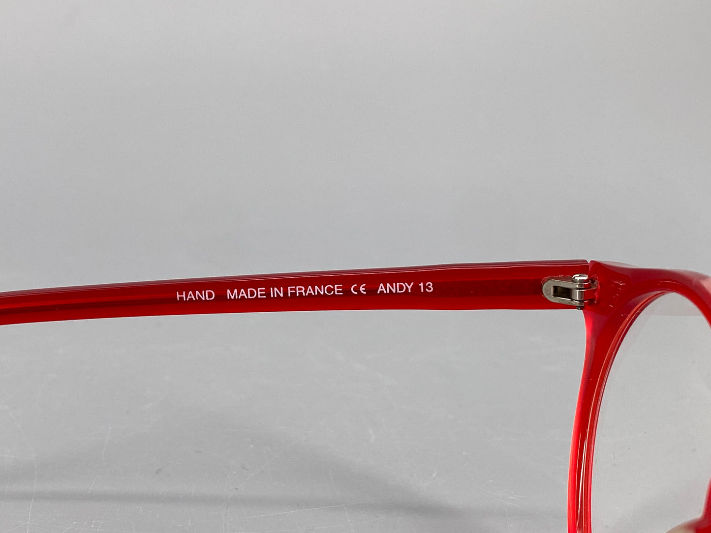 Rote Brille "Andy" von Selima Optique, Handmade aus Frankreich, 90er