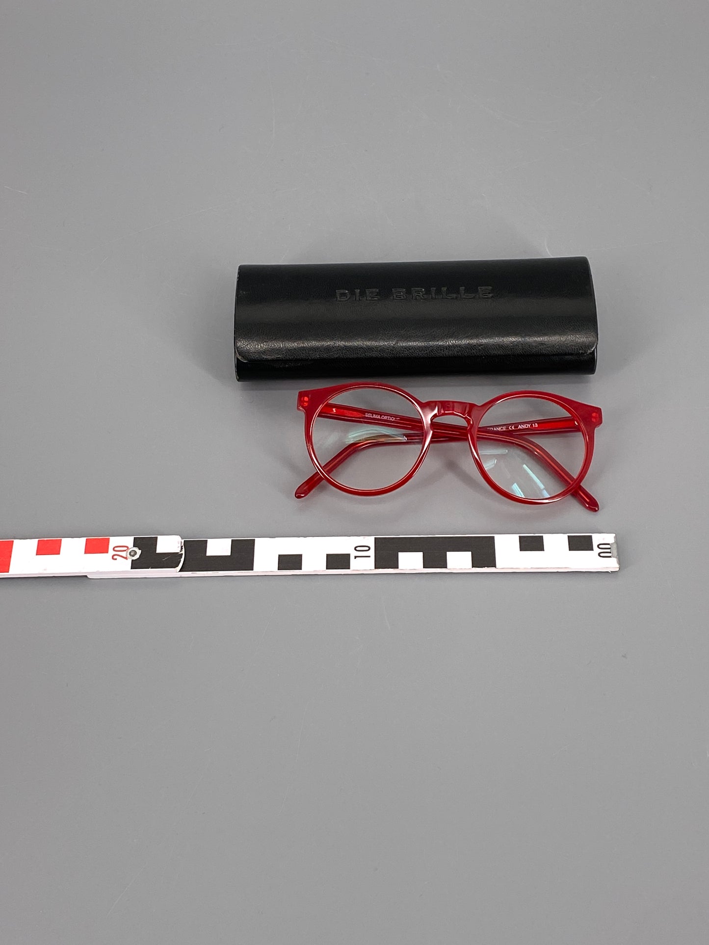 Rote Brille "Andy" von Selima Optique, Handmade aus Frankreich, 90er