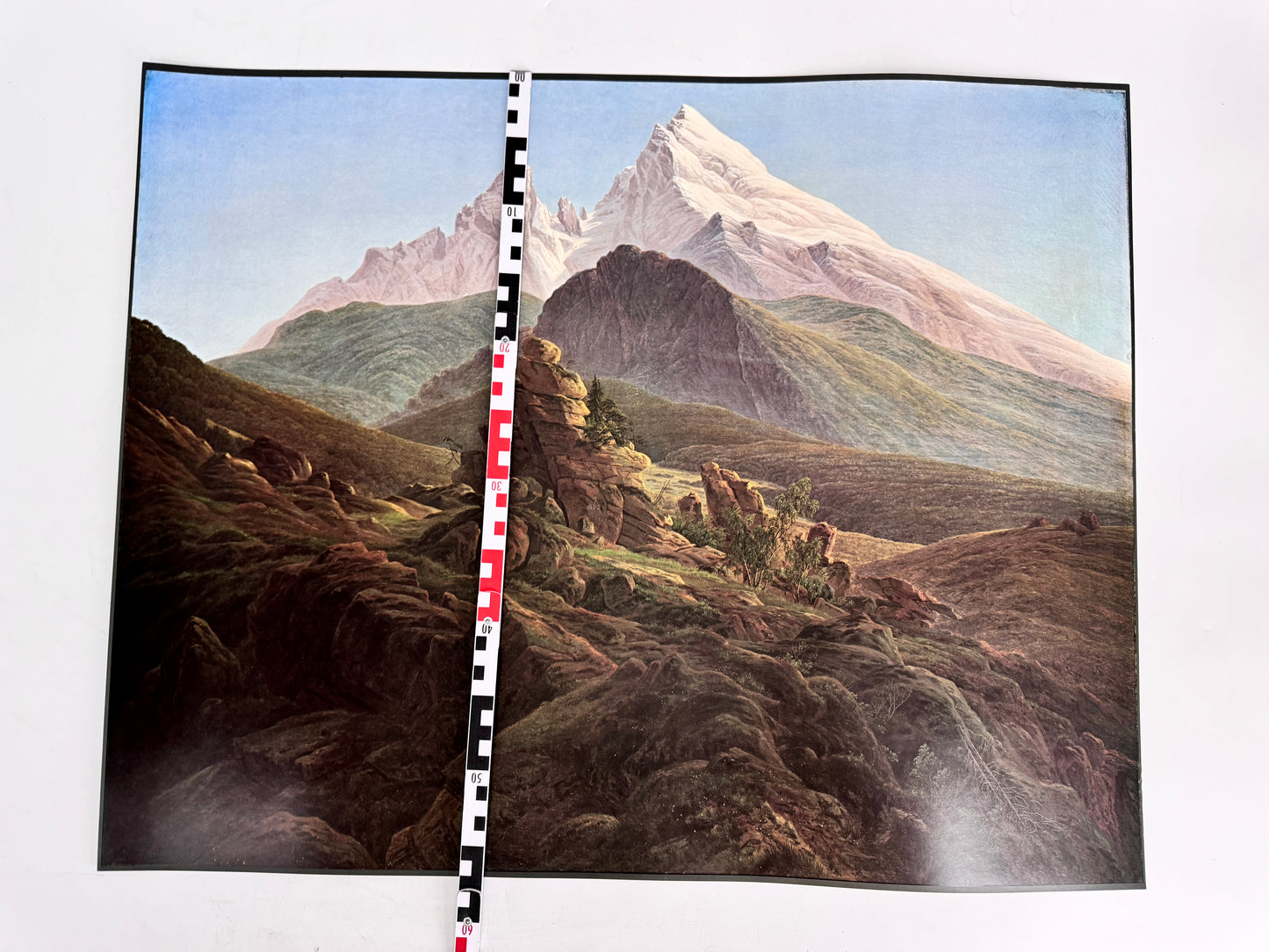 Caspar David Friedrich - Der Watzmann. Kunstdruck der Nationalgalerie