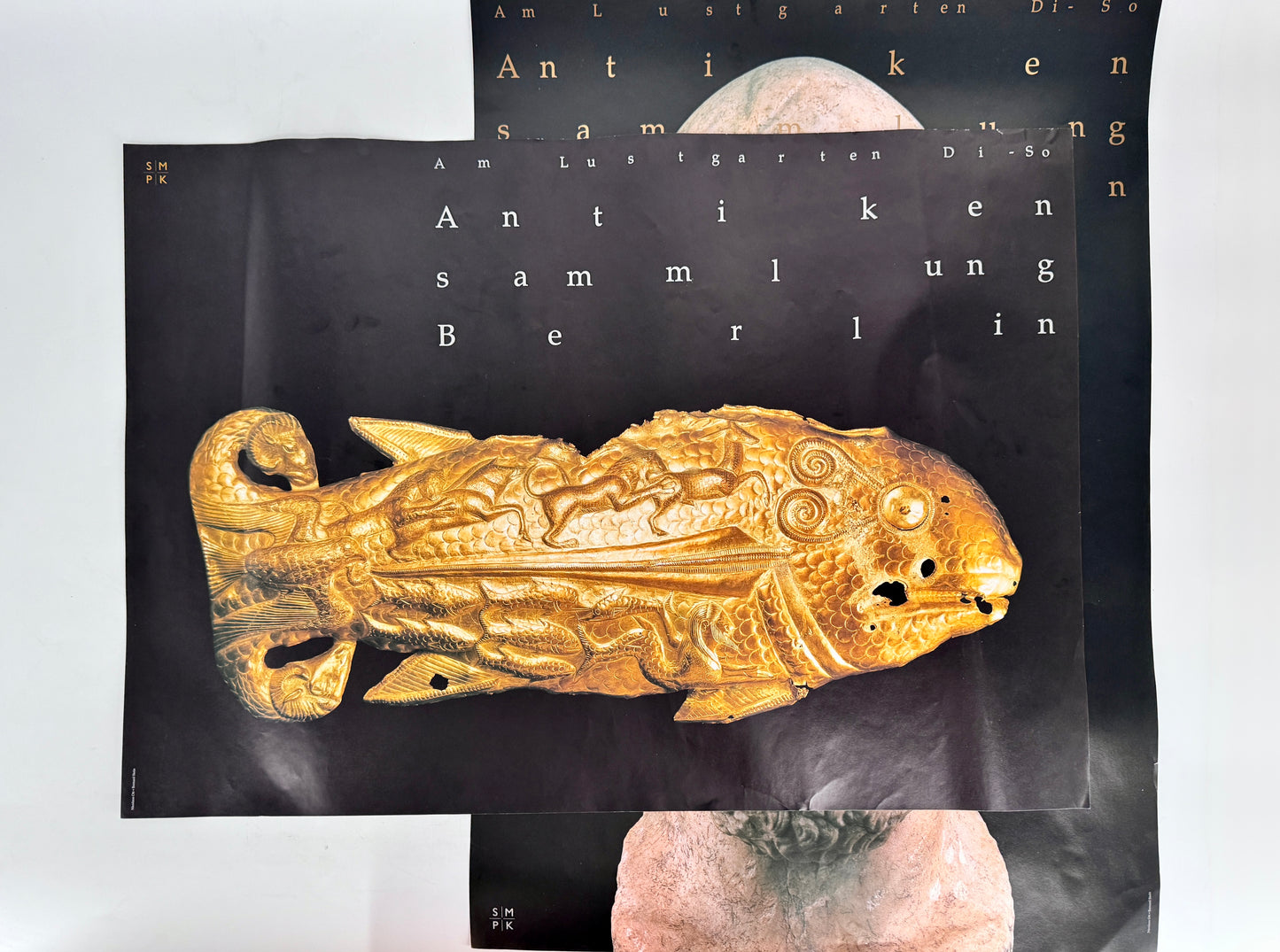 2x Plakate, Antikensammlung Berlin. Fisch von Vettersfeld, Perikles