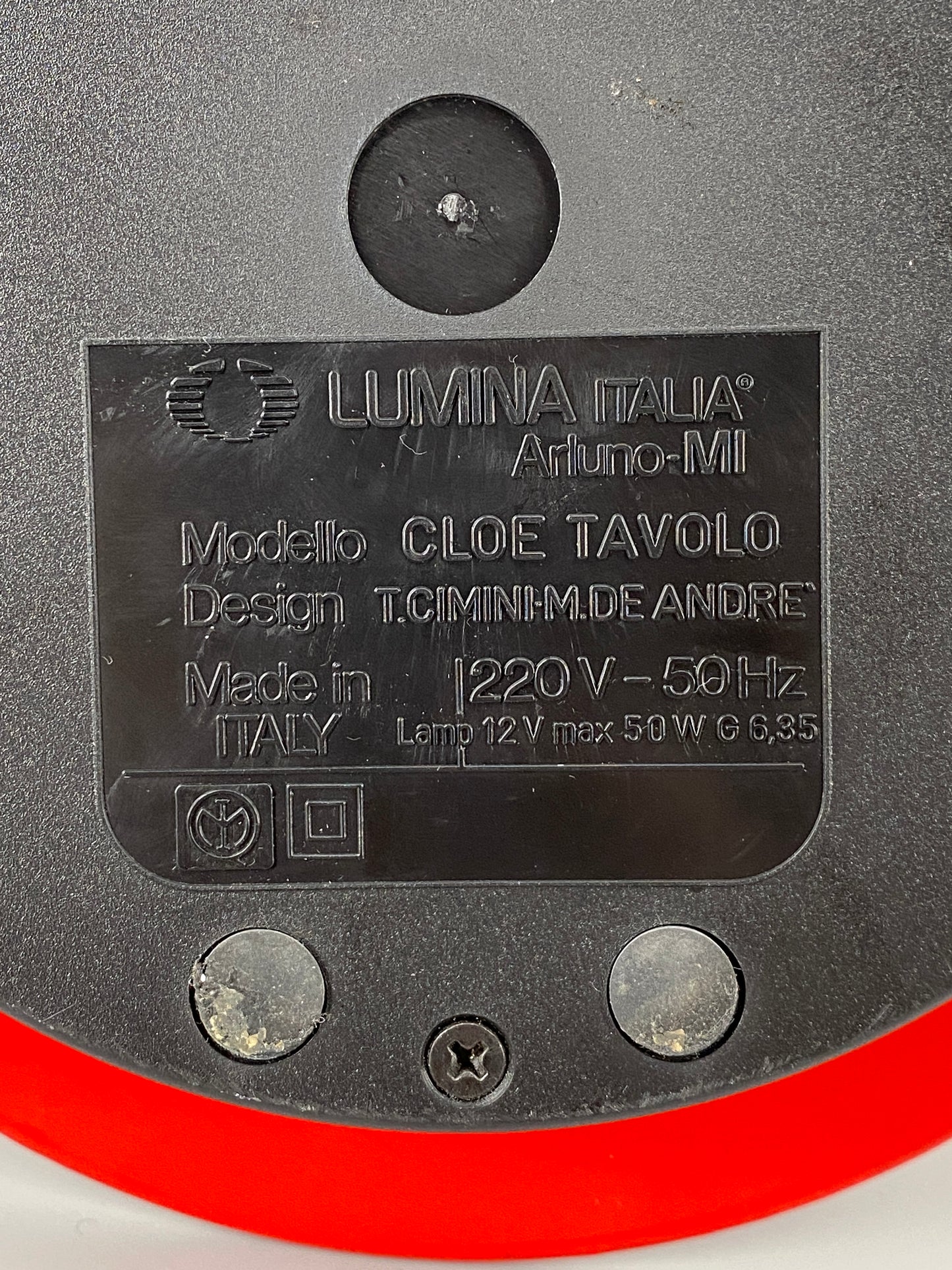 Cloe Tavolo Tischlampe von Tammaso Cimini für Lumina, Italien, 1975
