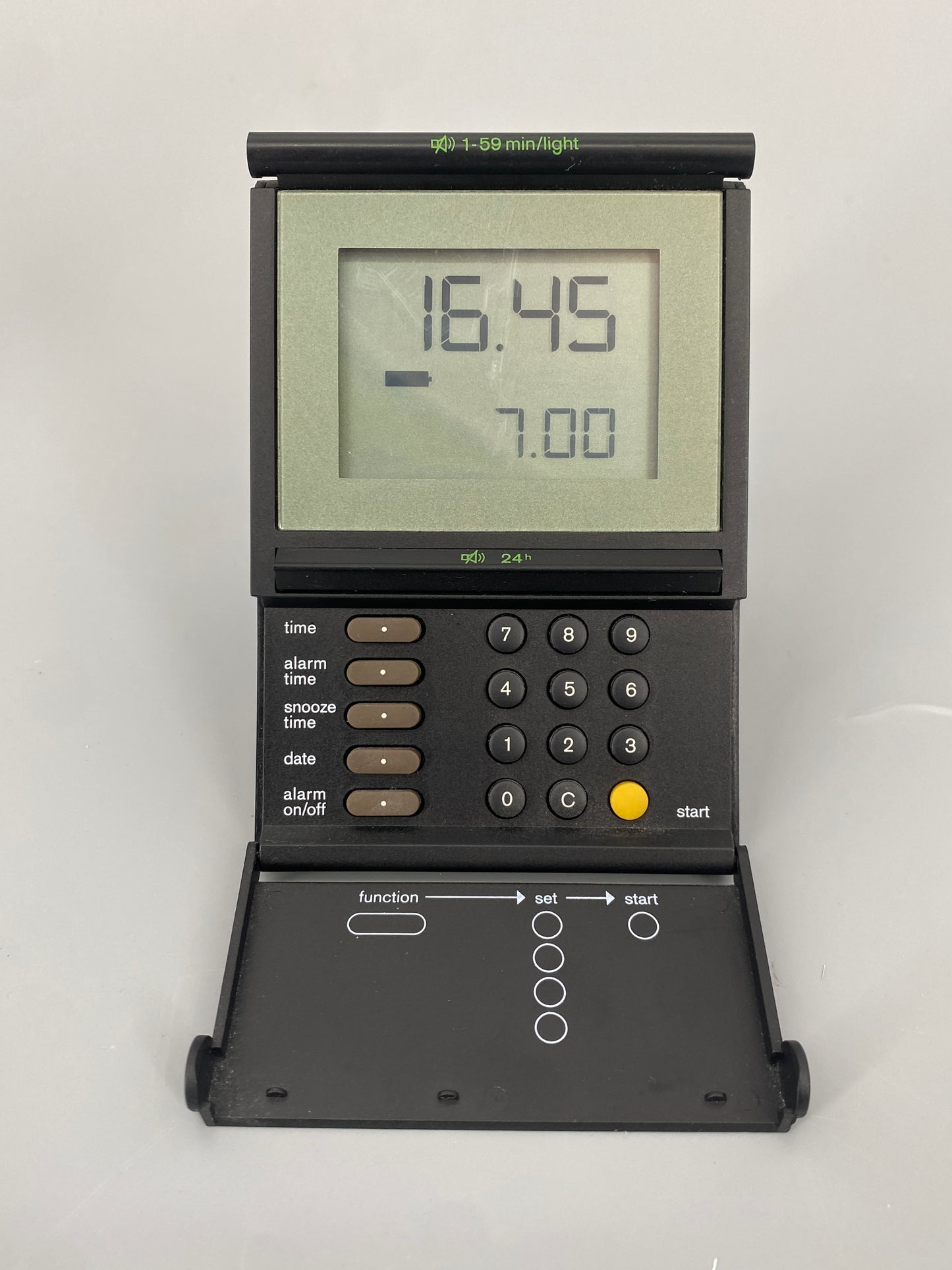 Funkwecker DB 10fsl von Dietrich Lubs für BRAUN in der original Verpackung, Deutschland 1991