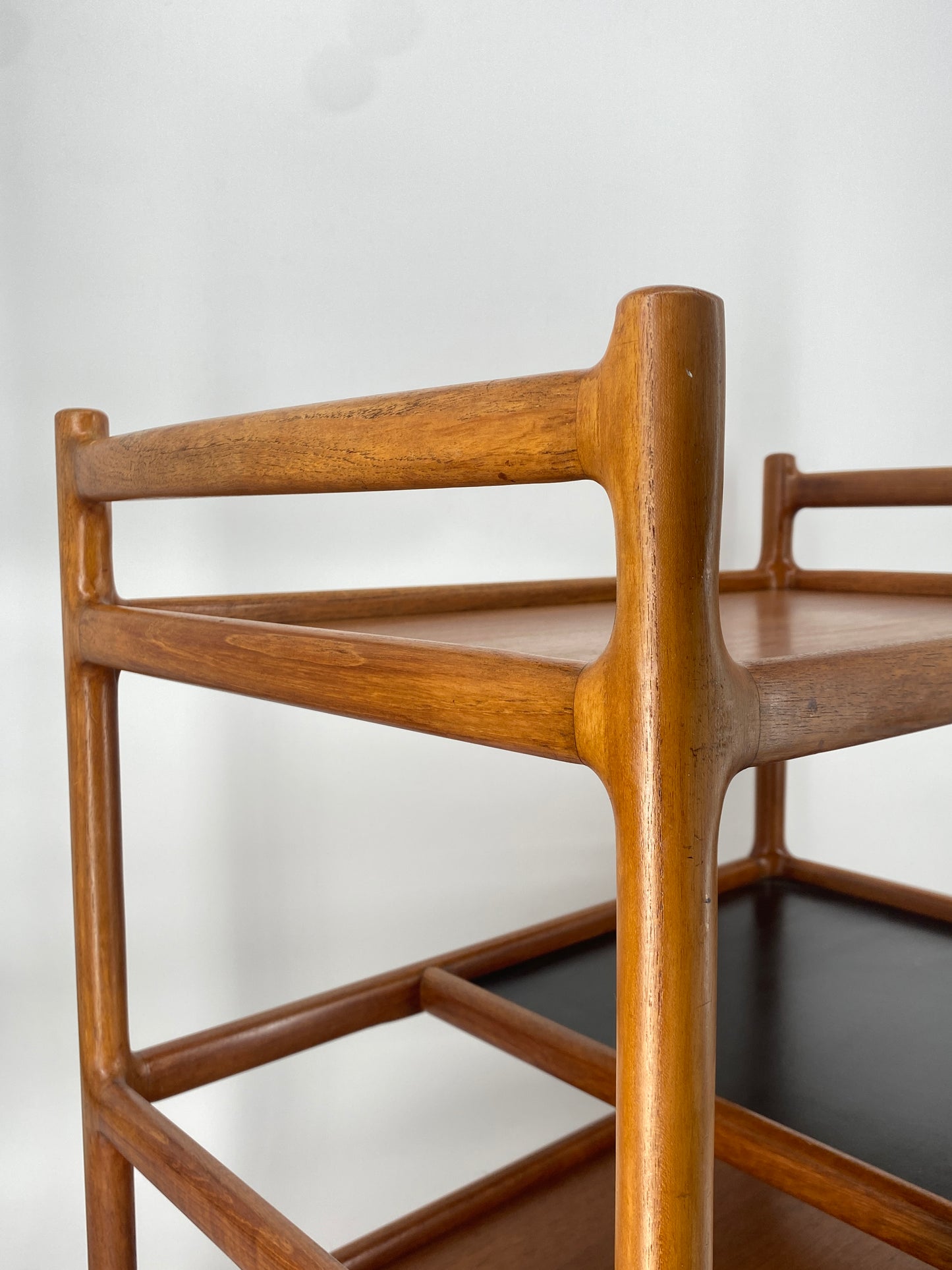 Teak Servierwagen von Johannes Andersen für Silkeborg Møbelfabrik, Dänemark 60er