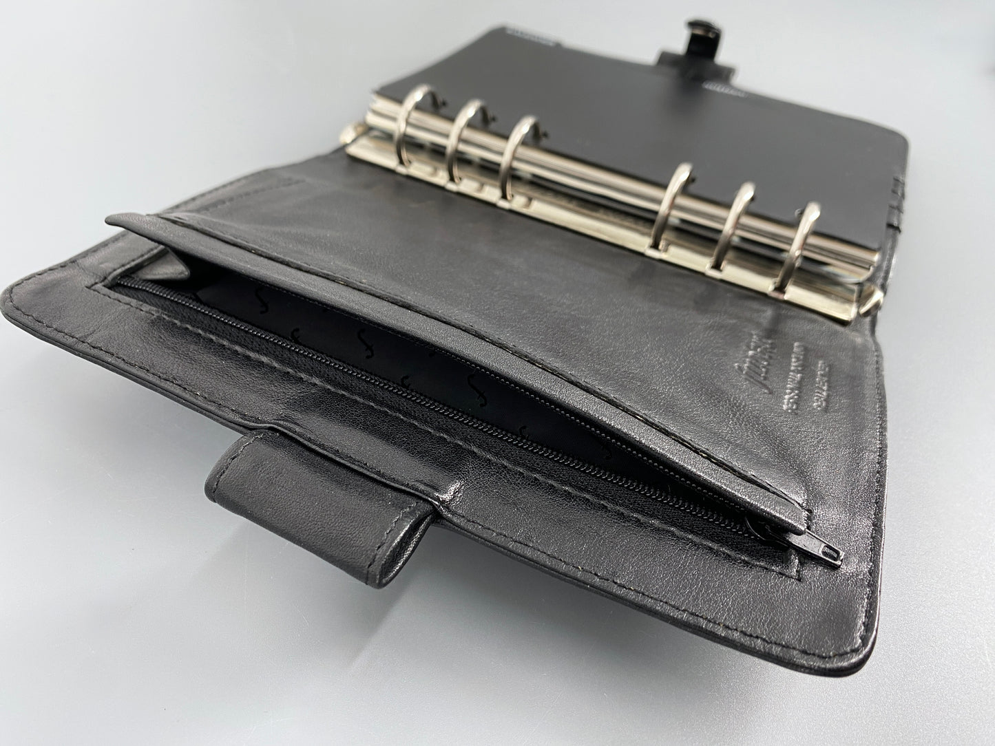 Planer aus Leder und Locher von Filofax, Großbritannien, 1990er