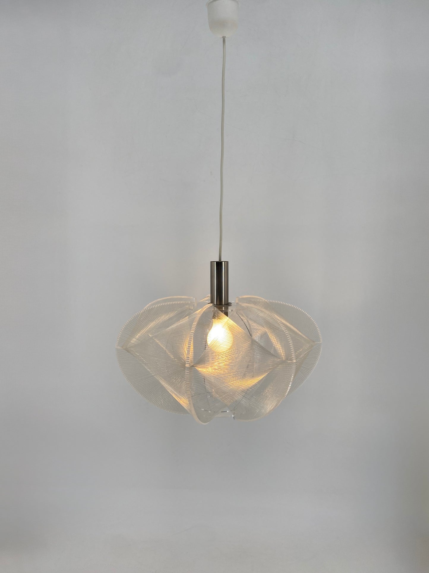 Hängelampe von Paul Secon für Sompex, Frankreich 1970er