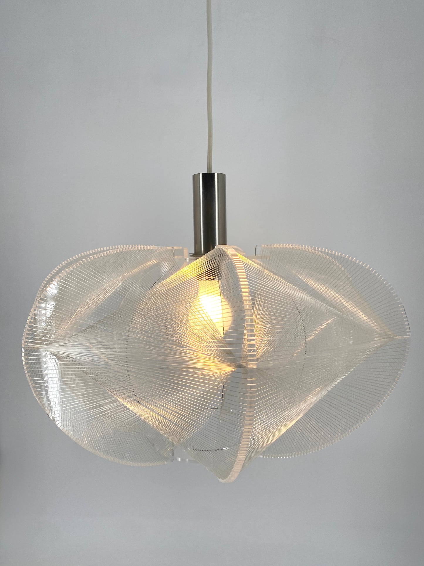 Hängelampe von Paul Secon für Sompex, Frankreich 1970er