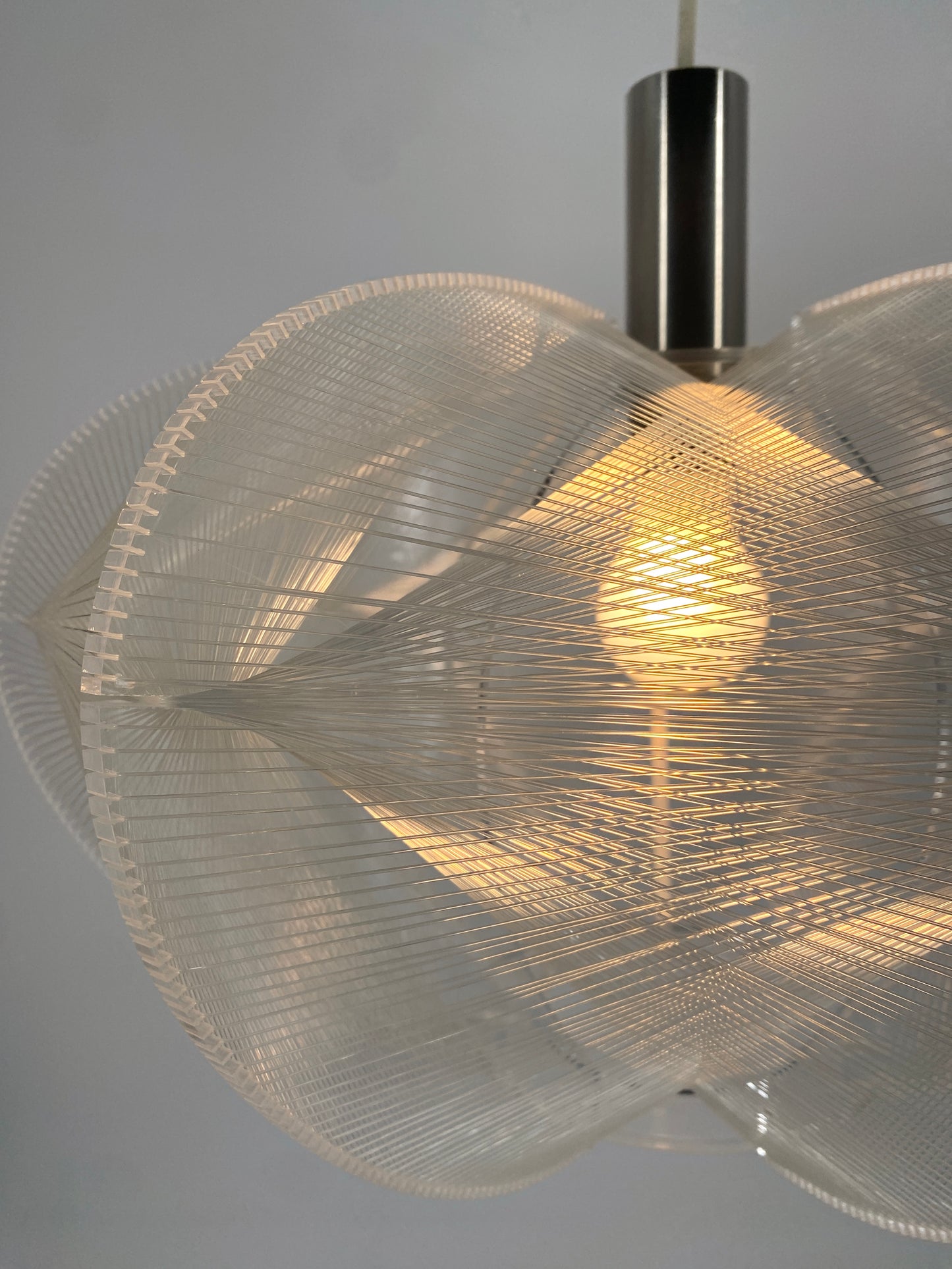 Hängelampe von Paul Secon für Sompex, Frankreich 1970er